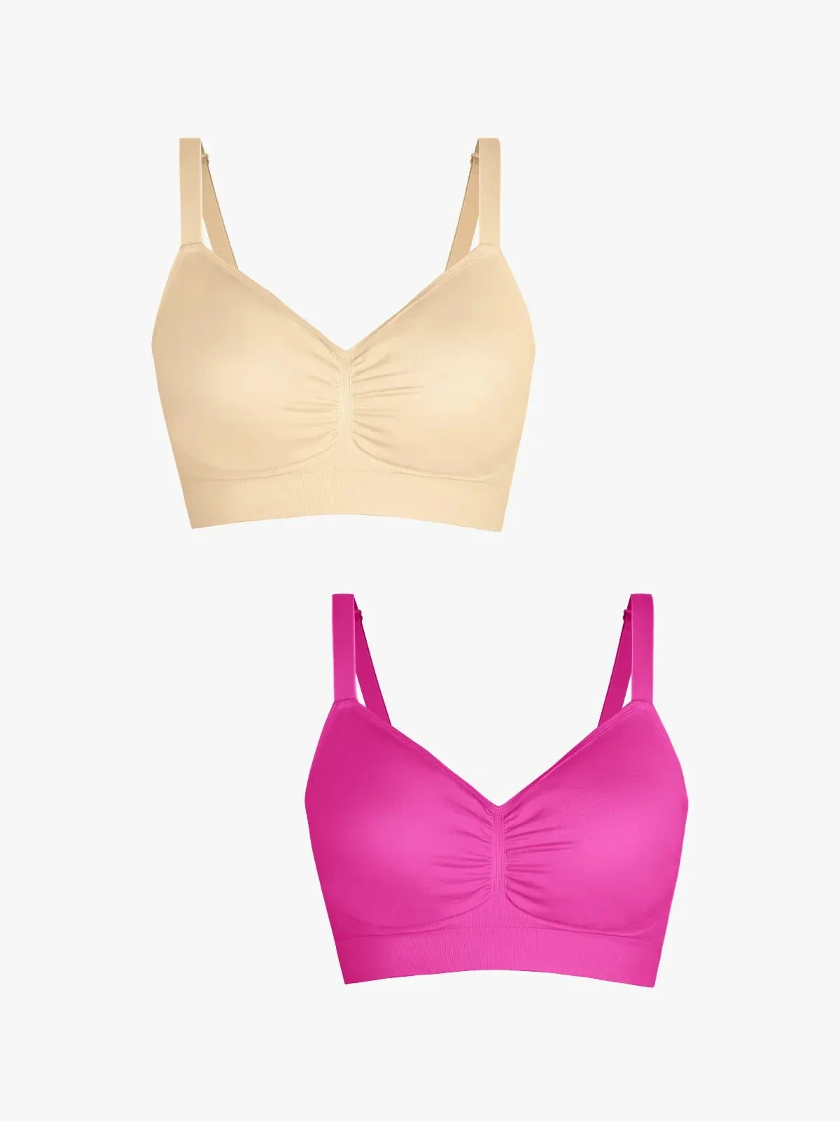 2-Pack Seamless Comfort Removable Pad Everyday Bra Bundle - Image 10
