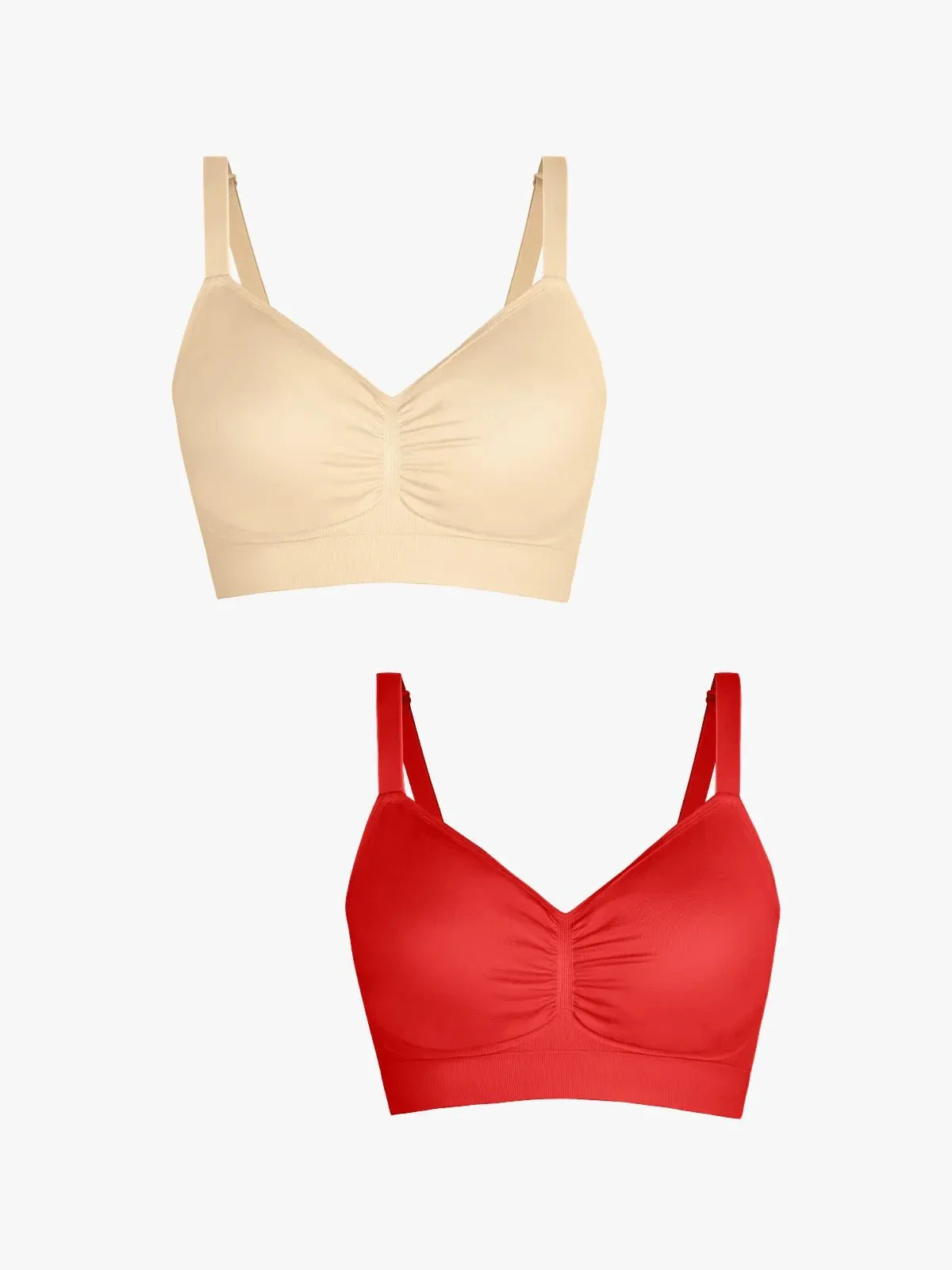 2-Pack Seamless Comfort Removable Pad Everyday Bra Bundle - Image 13