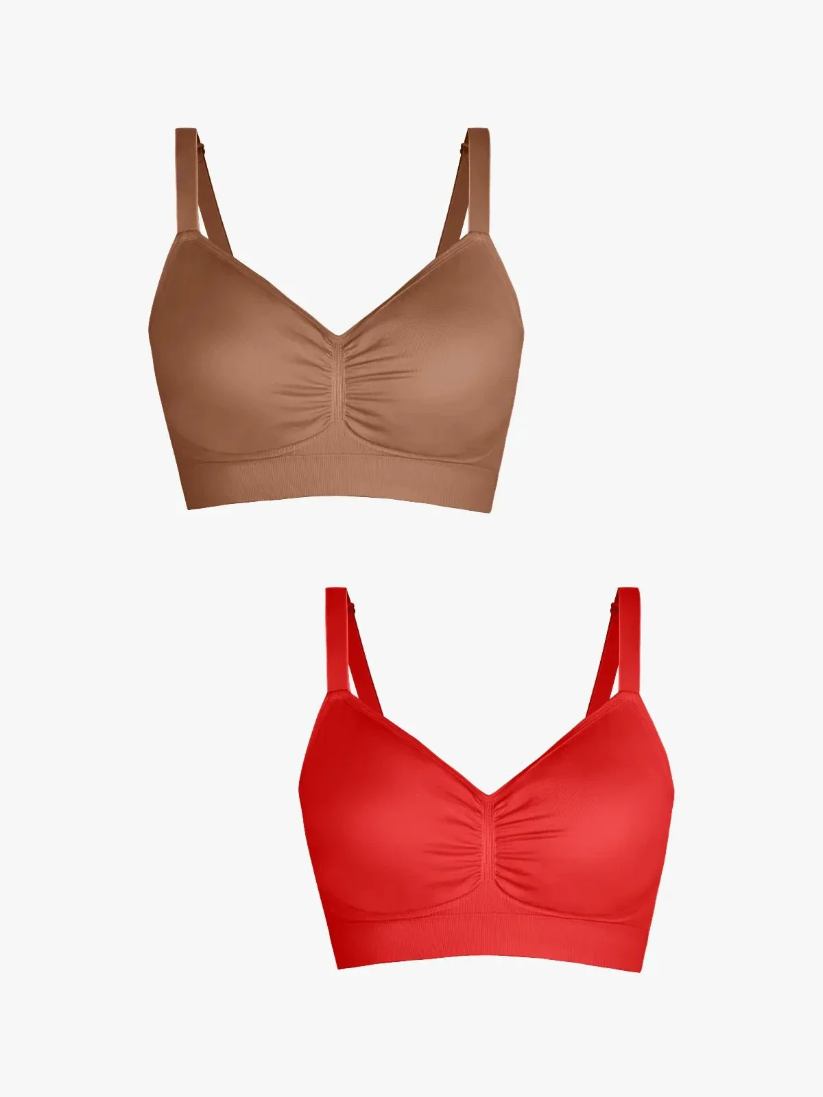 2-Pack Seamless Comfort Removable Pad Everyday Bra Bundle - Image 19