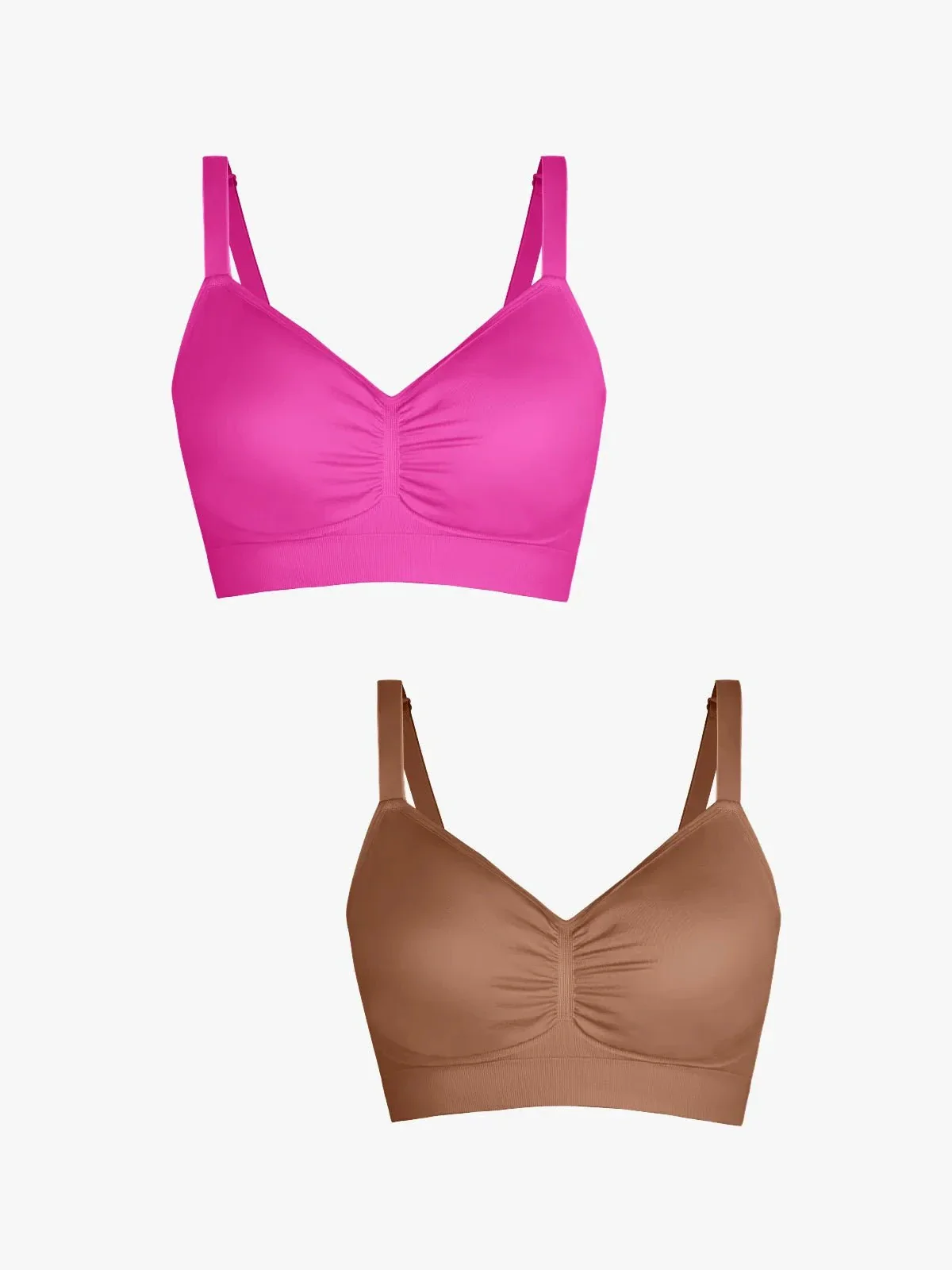 2-Pack Seamless Comfort Removable Pad Everyday Bra Bundle - Image 25