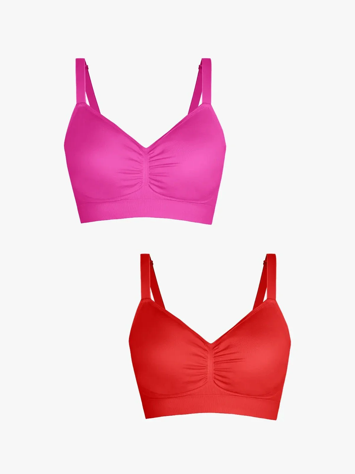 2-Pack Seamless Comfort Removable Pad Everyday Bra Bundle - Image 28