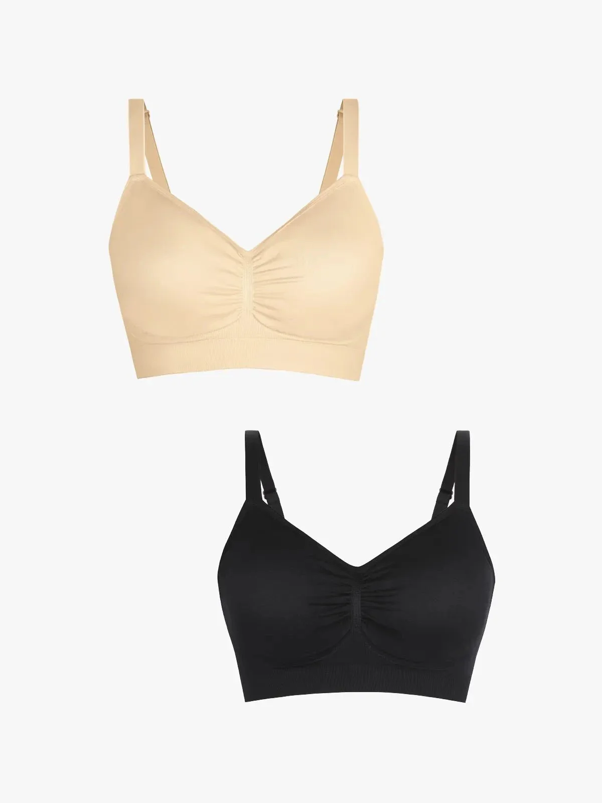 2-Pack Seamless Comfort Removable Pad Everyday Bra Bundle - Image 4