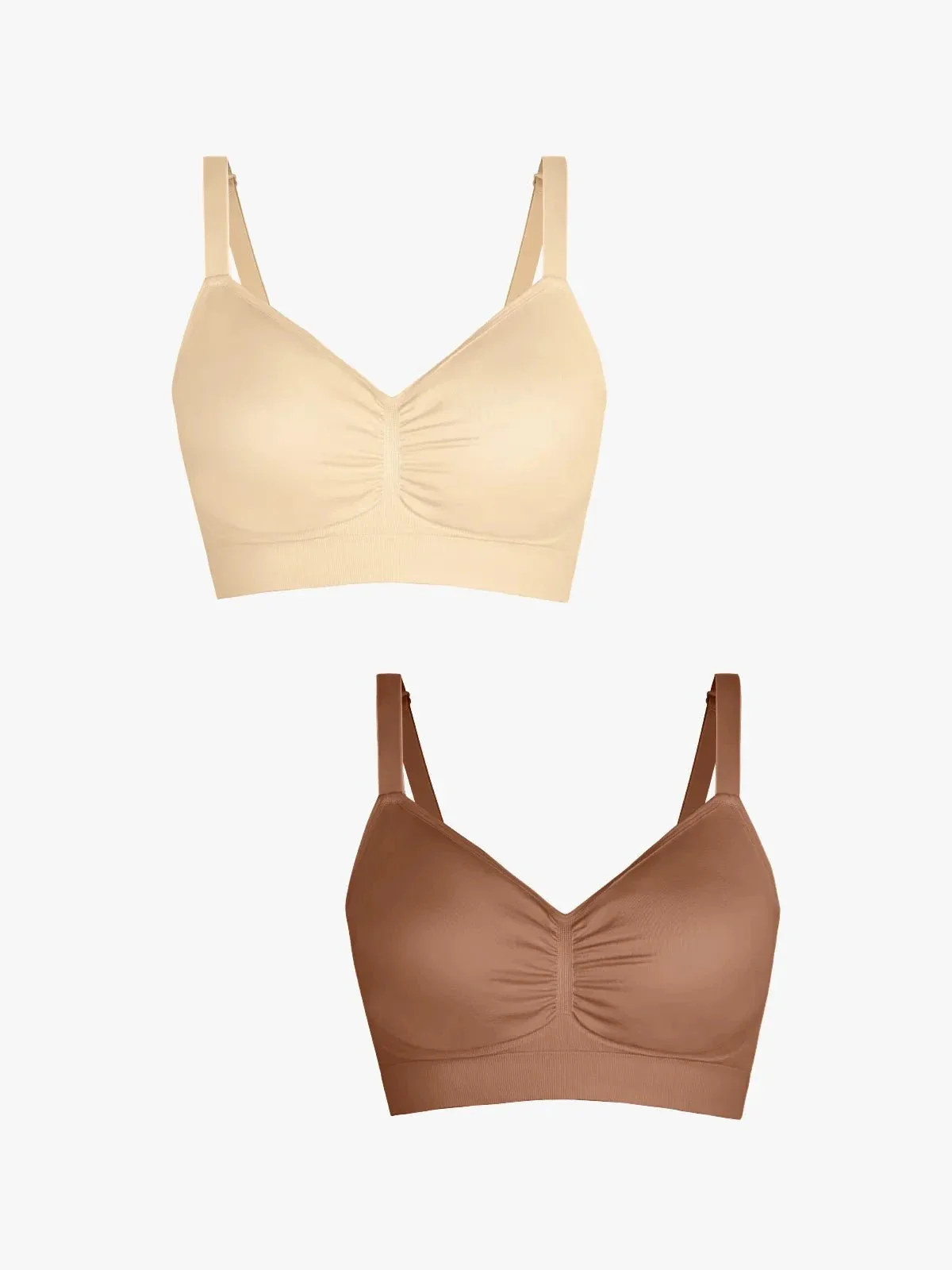 2-Pack Seamless Comfort Removable Pad Everyday Bra Bundle - Image 7