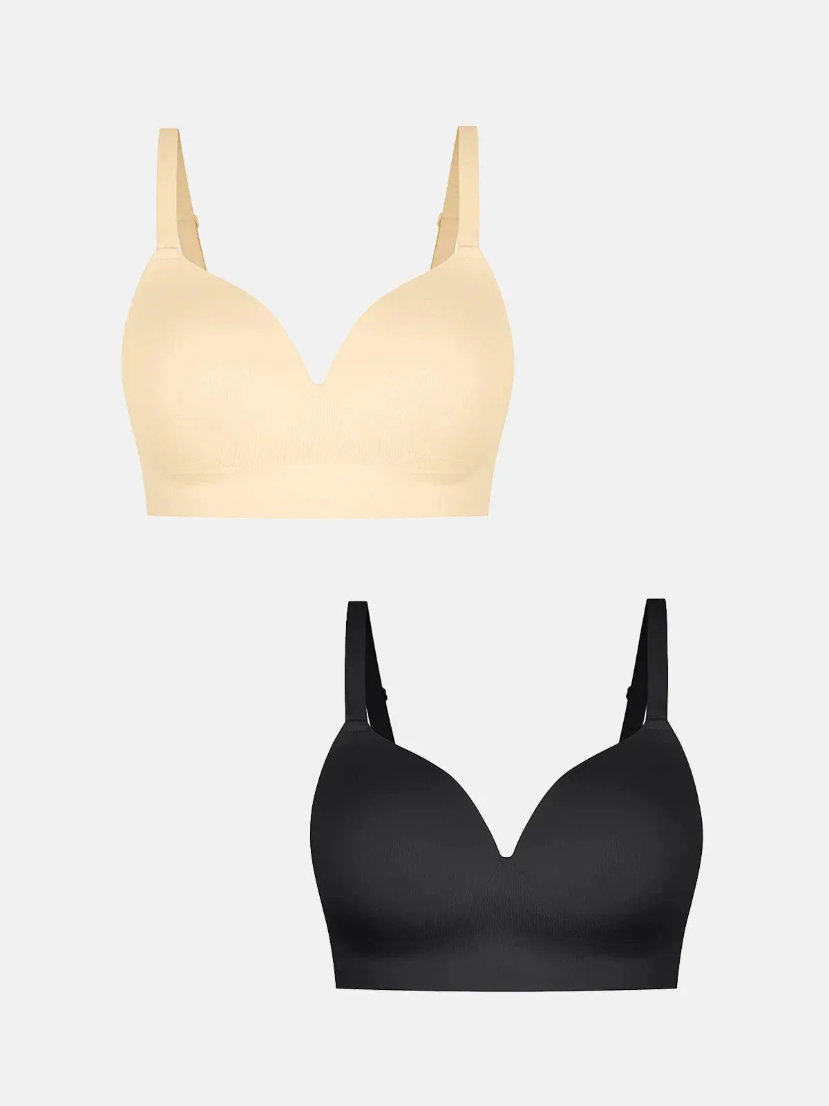 2-Pack ContourLift™ Seamless Wireless Shaping Push Up Bra Bundle - Image 4