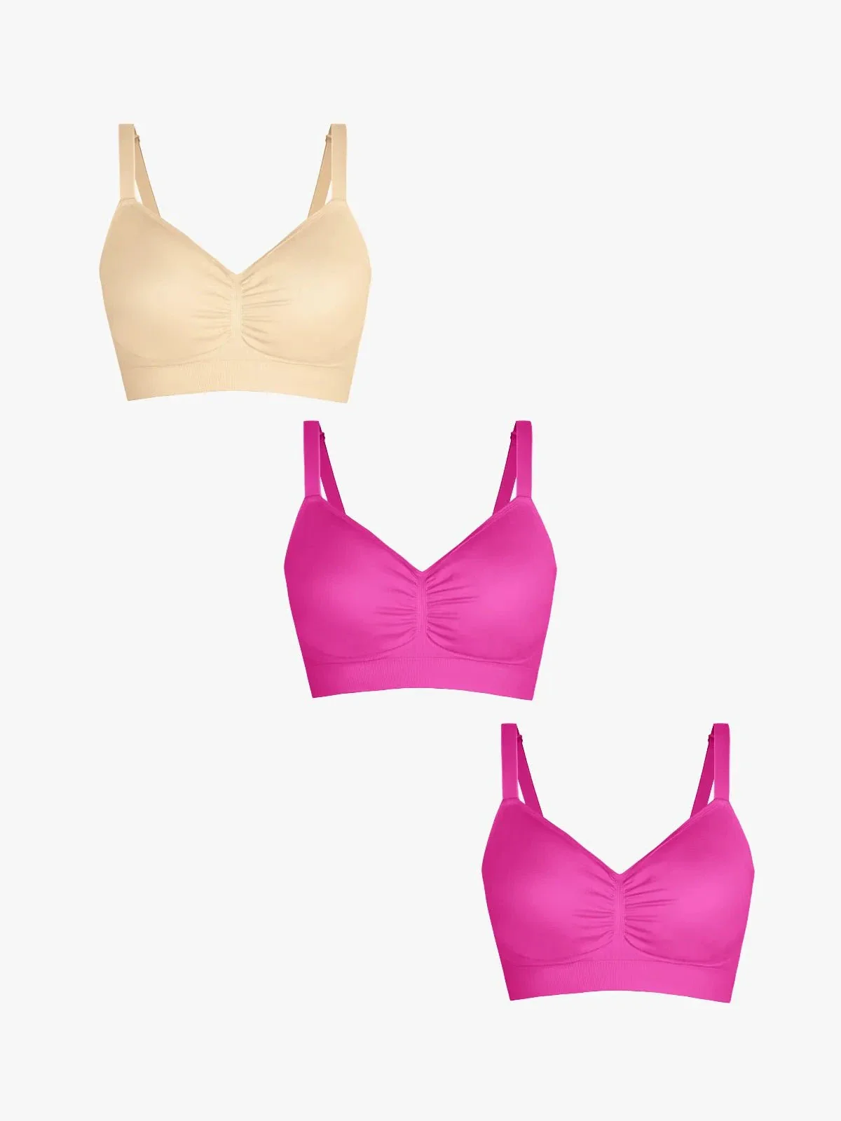 3-Pack Seamless Comfort Removable Pad Everyday Bra Bundle - Image 10