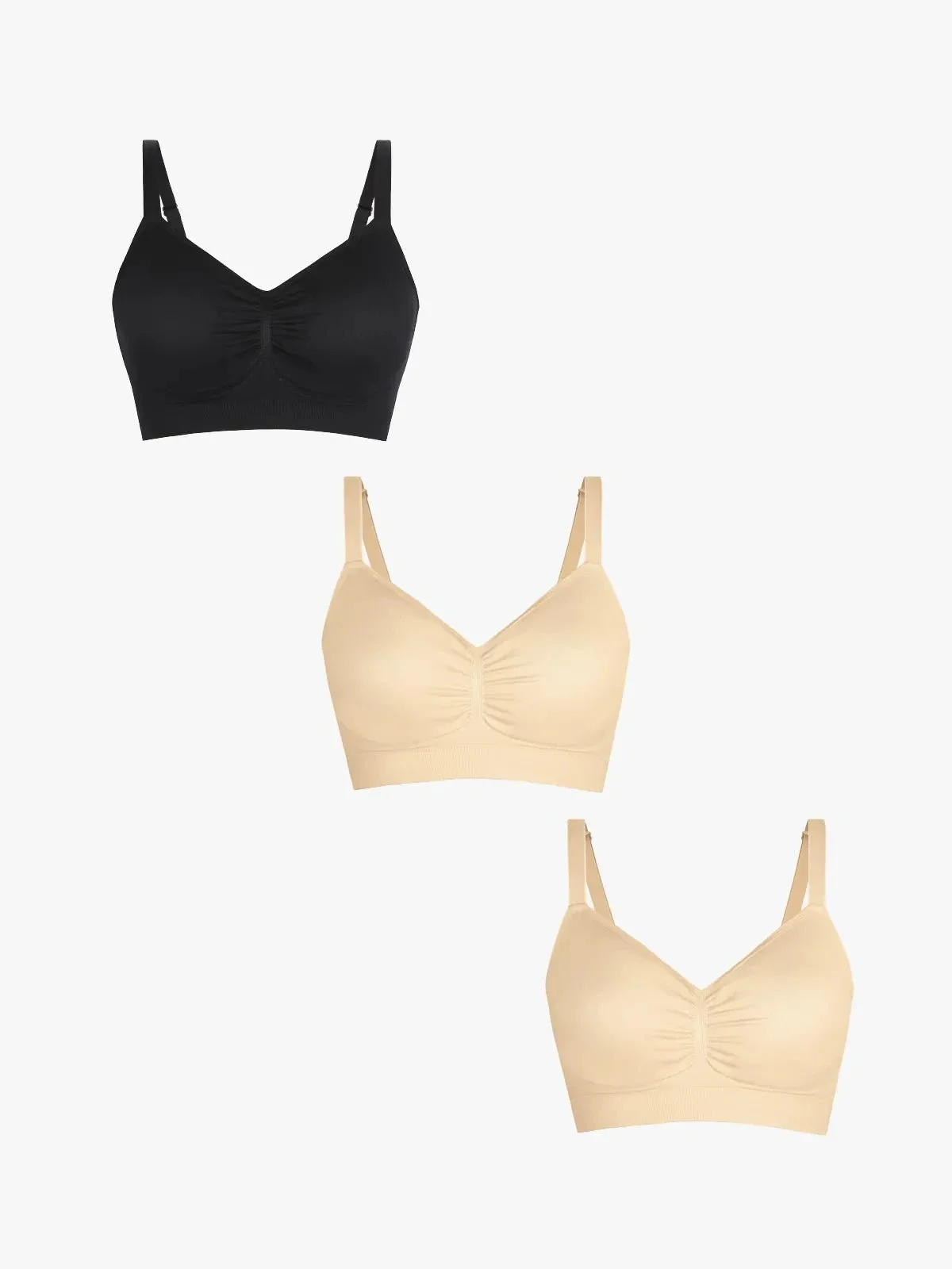 3-Pack Seamless Comfort Removable Pad Everyday Bra Bundle - Image 13