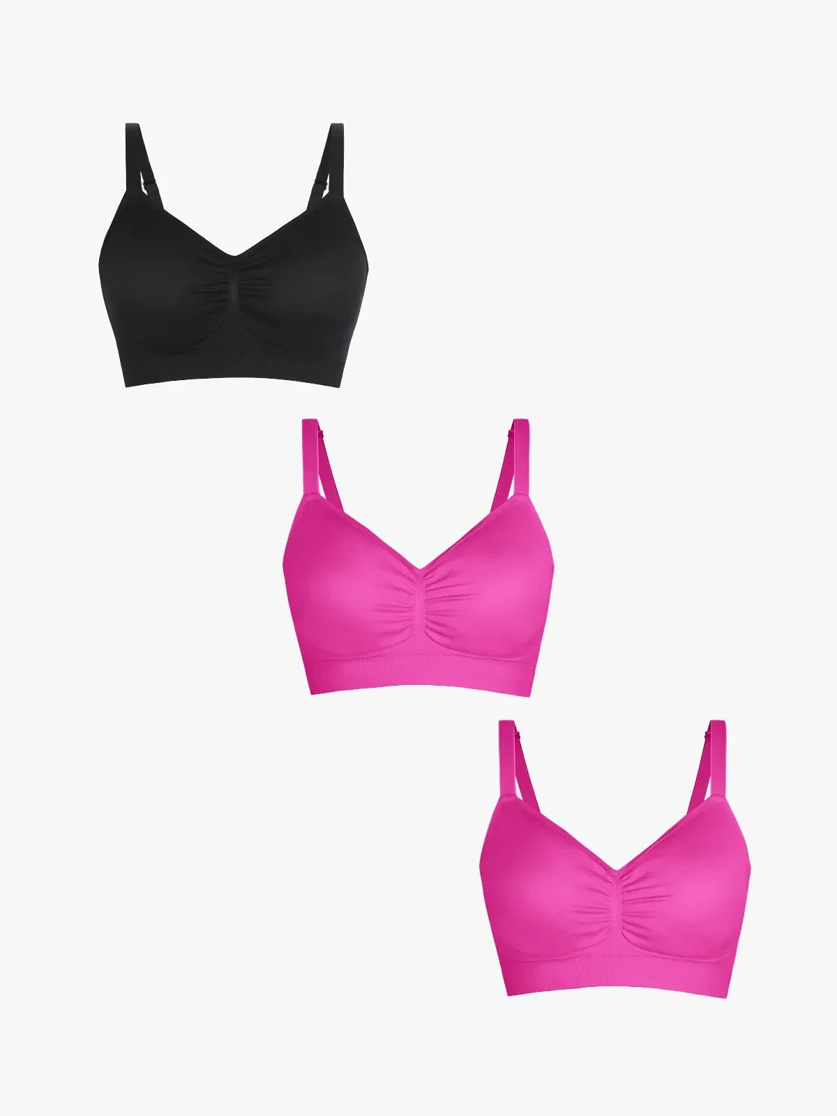 3-Pack Seamless Comfort Removable Pad Everyday Bra Bundle - Image 19