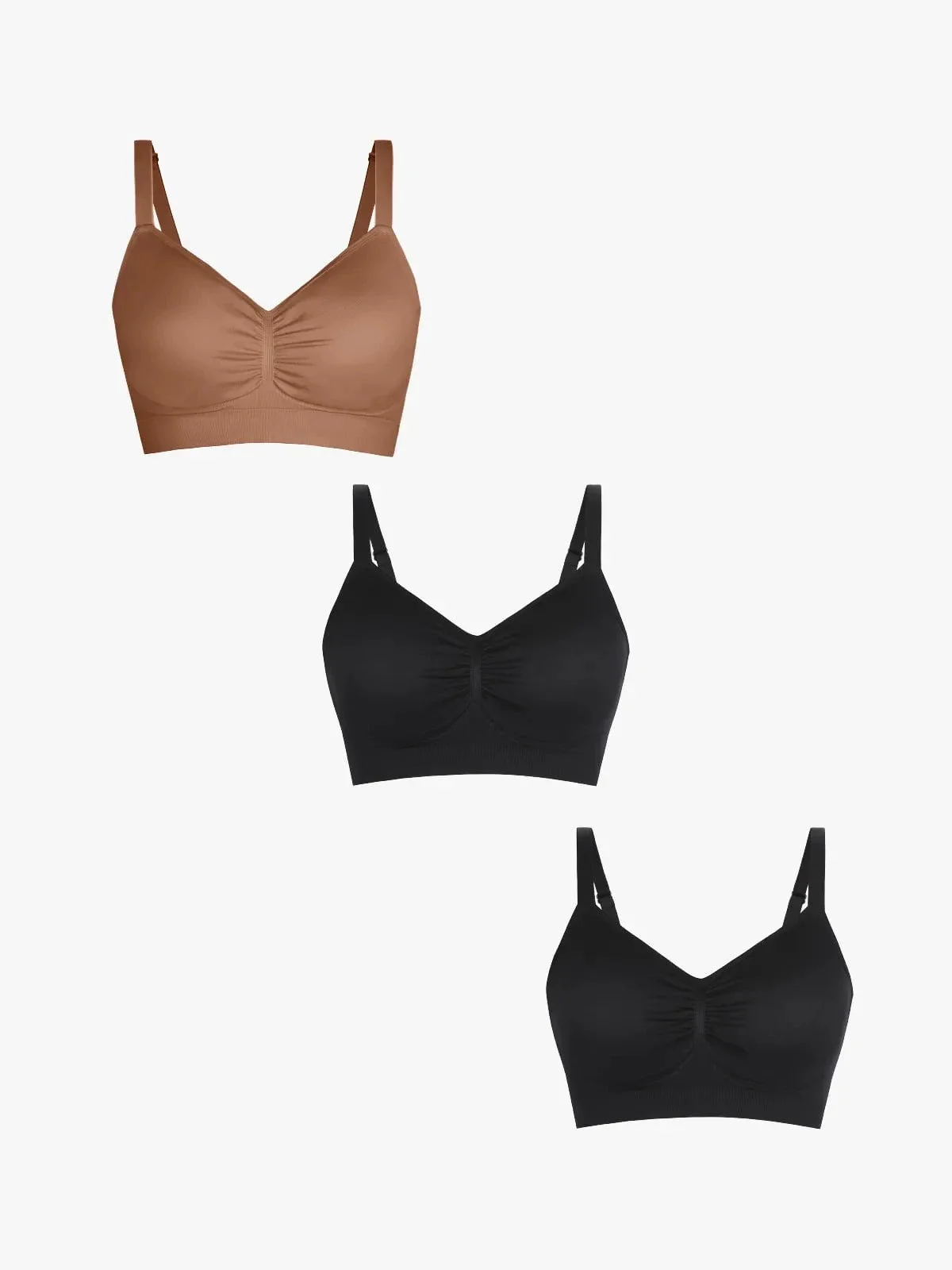 3-Pack Seamless Comfort Removable Pad Everyday Bra Bundle - Image 28