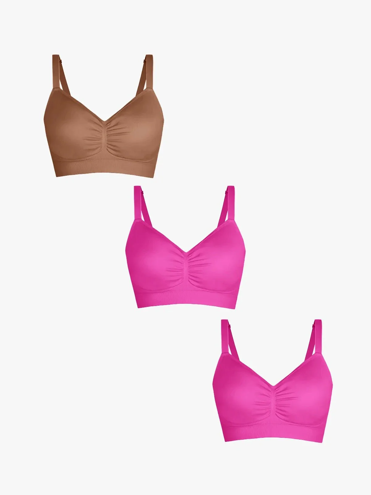 3-Pack Seamless Comfort Removable Pad Everyday Bra Bundle - Image 31
