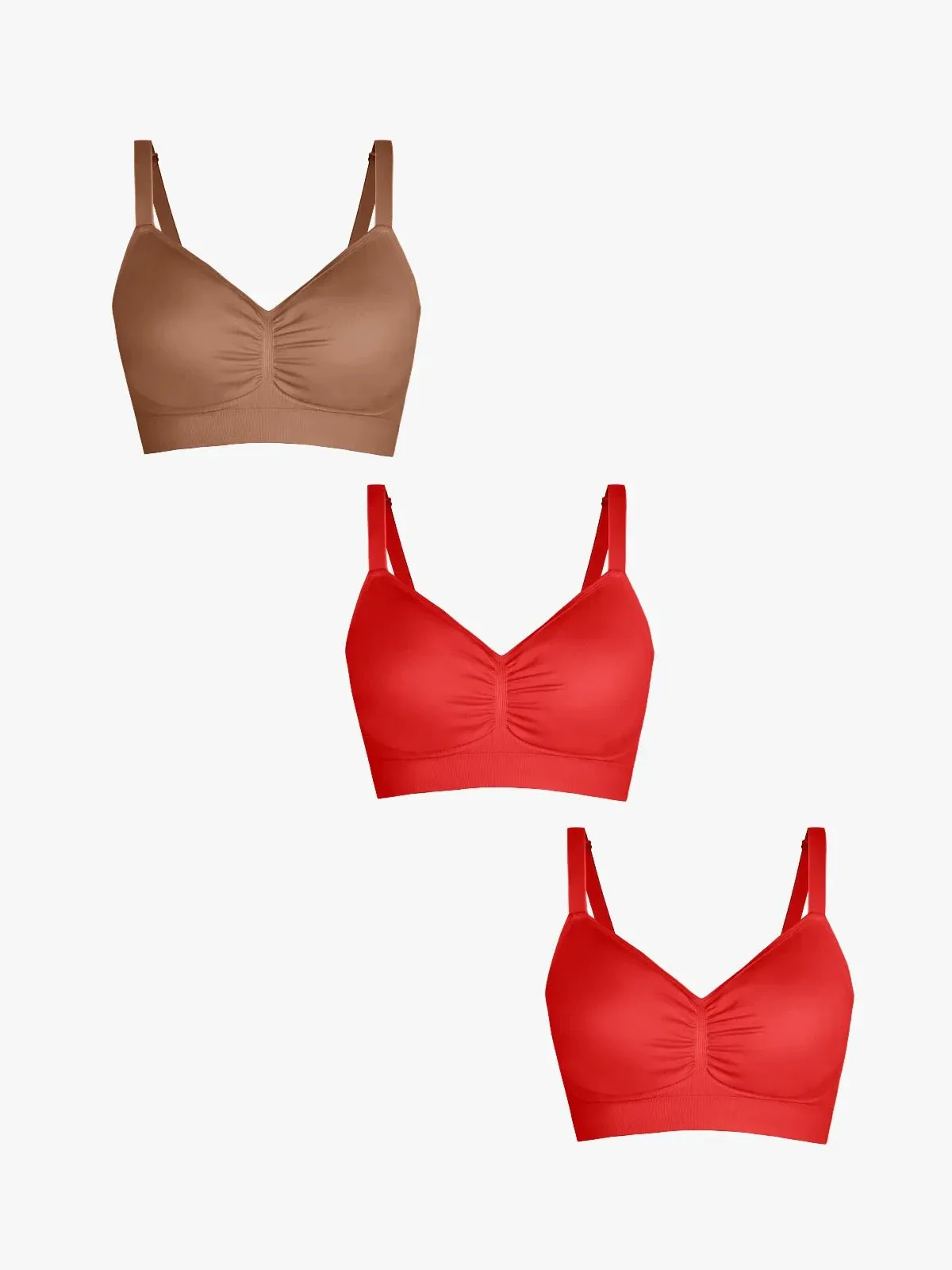 3-Pack Seamless Comfort Removable Pad Everyday Bra Bundle - Image 34