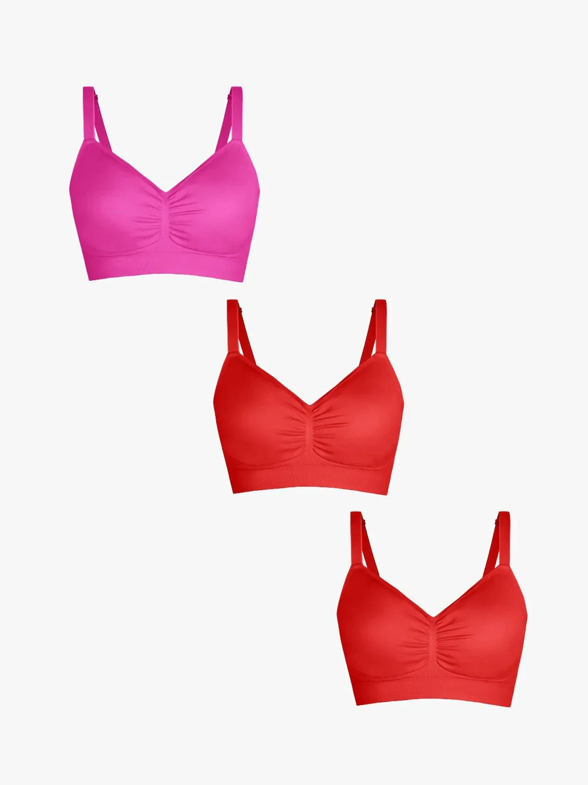 3-Pack Seamless Comfort Removable Pad Everyday Bra Bundle - Image 46