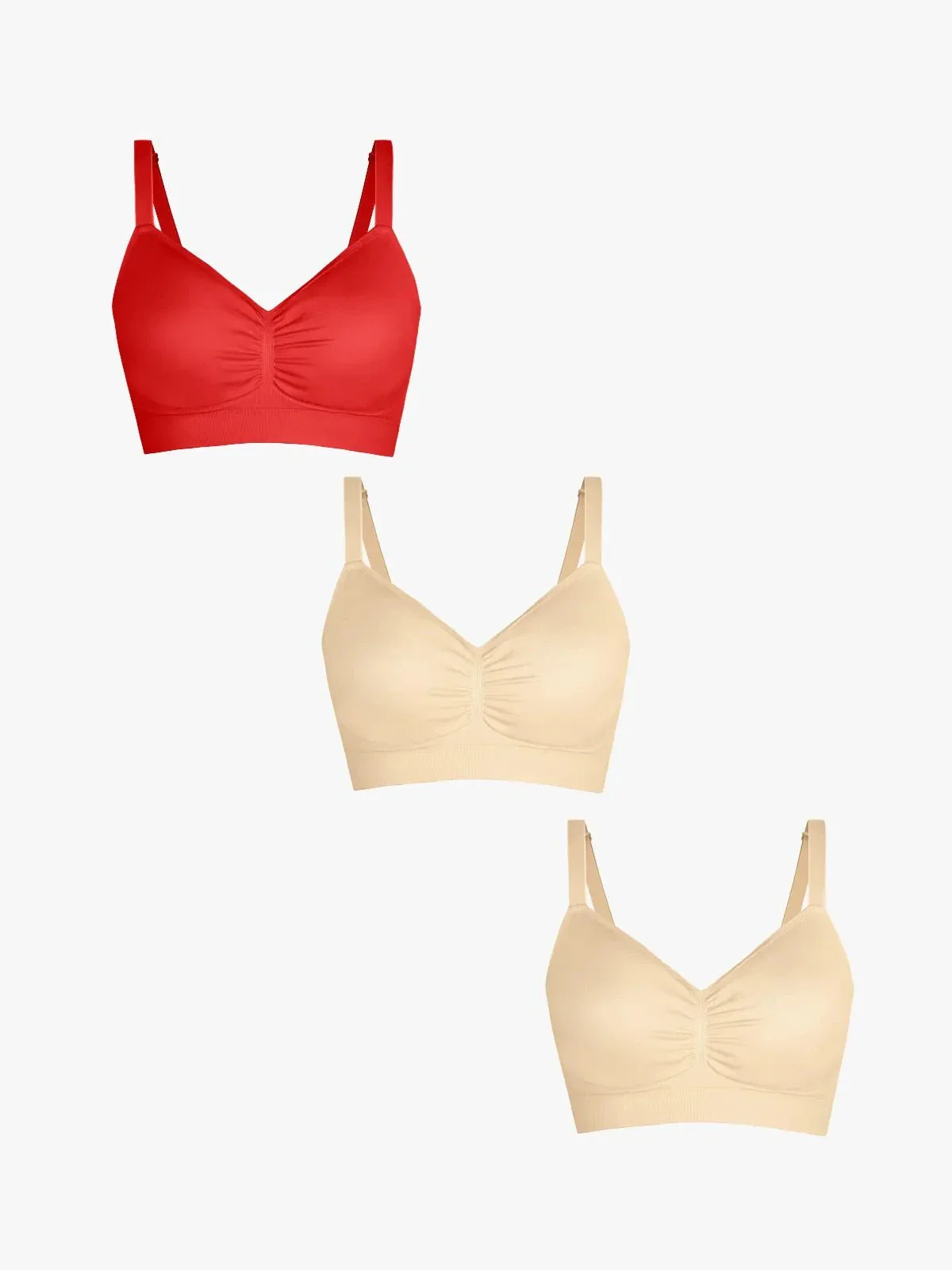 3-Pack Seamless Comfort Removable Pad Everyday Bra Bundle - Image 49