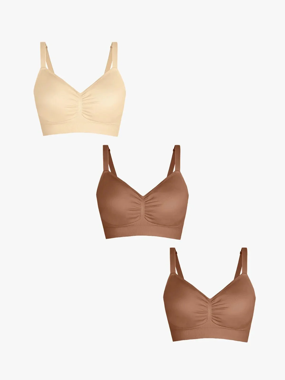 3-Pack Seamless Comfort Removable Pad Everyday Bra Bundle - Image 7
