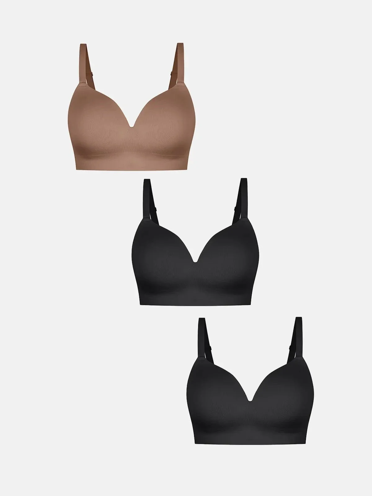 3-Pack ContourLift™ Seamless Wireless Shaping Push Up Bra Bundle - Image 22