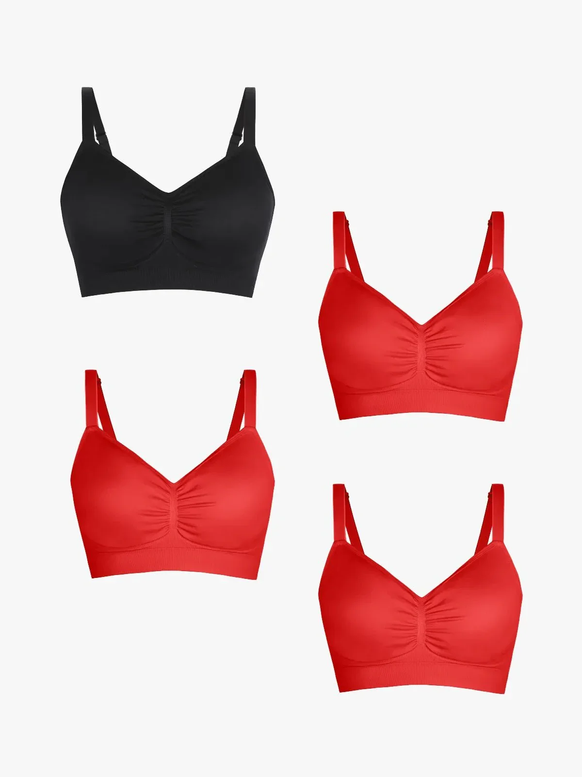 4-Pack Seamless Comfort Removable Pad Everyday Bra Bundle - Image 28