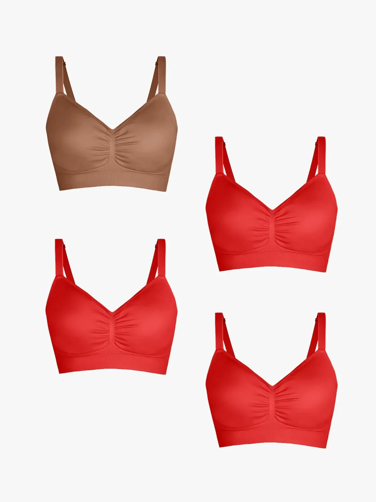 4-Pack Seamless Comfort Removable Pad Everyday Bra Bundle - Image 37