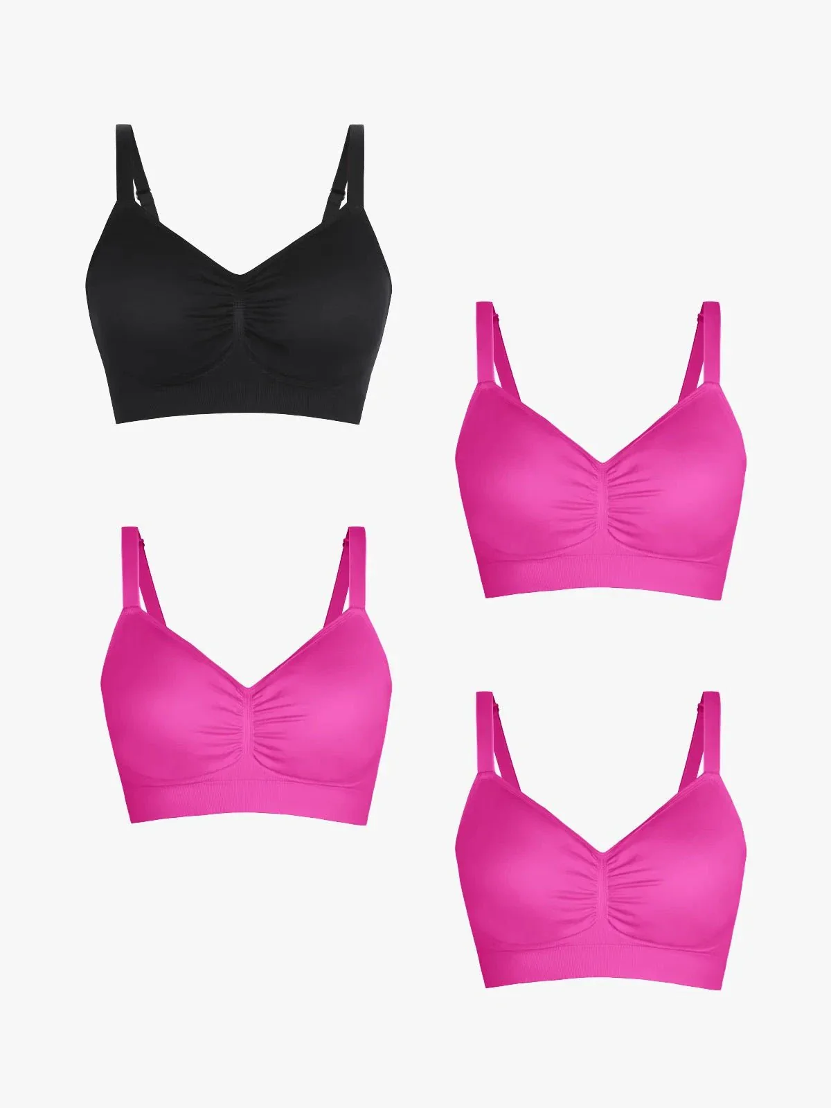4-Pack Seamless Comfort Removable Pad Everyday Bra Bundle - Image 4