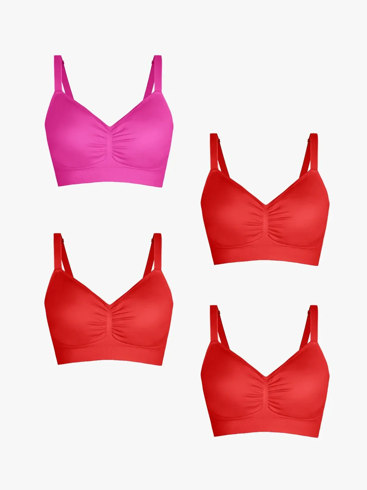 4-Pack Seamless Comfort Removable Pad Everyday Bra Bundle - Image 46