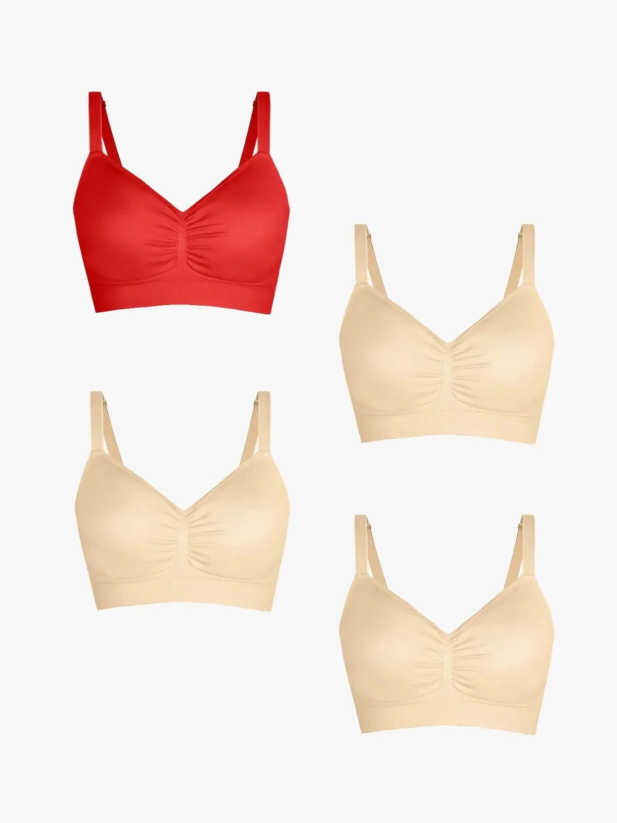 4-Pack Seamless Comfort Removable Pad Everyday Bra Bundle - Image 49