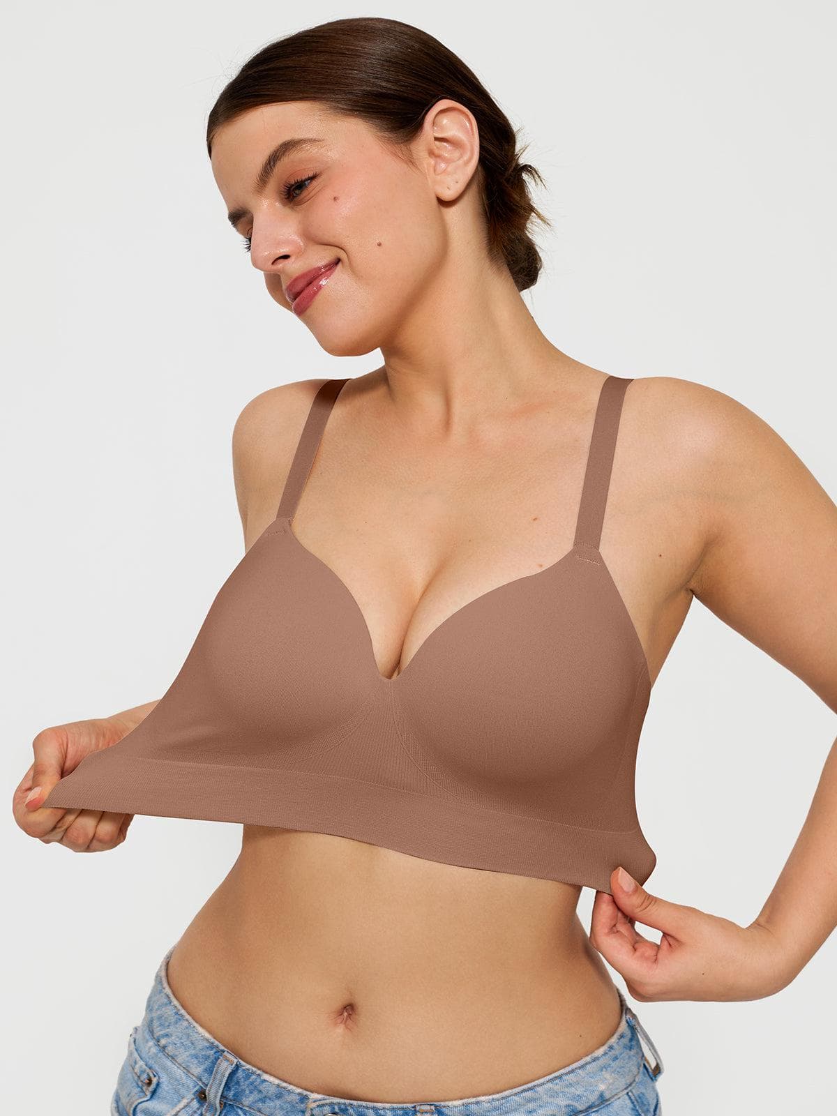 2-Pack ContourLift™ Seamless Wireless Shaping Push Up Bra Bundle - Image 15