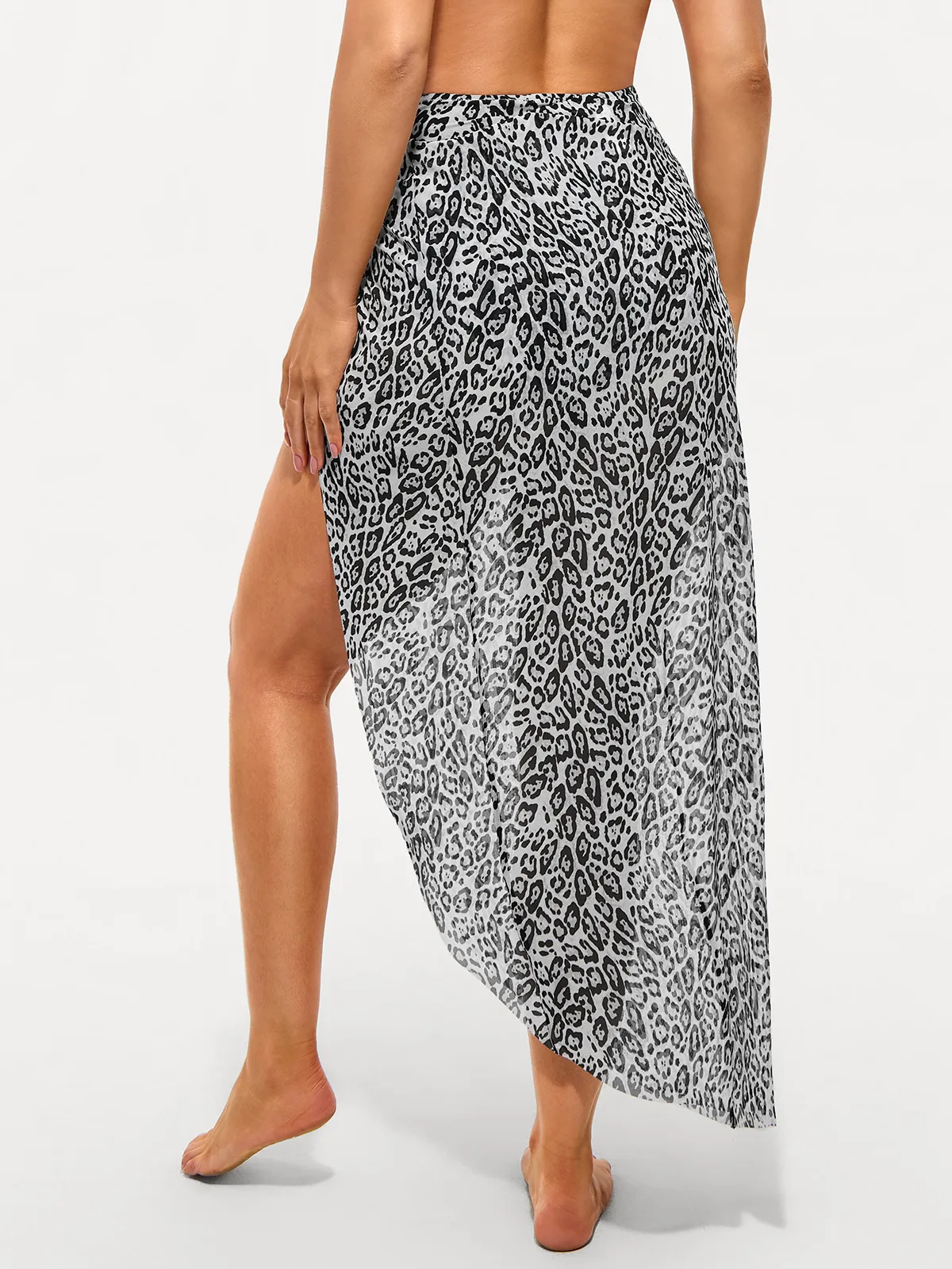 Bias Twist Mesh Sarong Coverup - Image 11