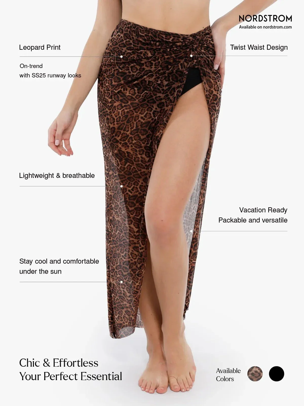 Bias Twist Mesh Sarong Coverup - Image 17