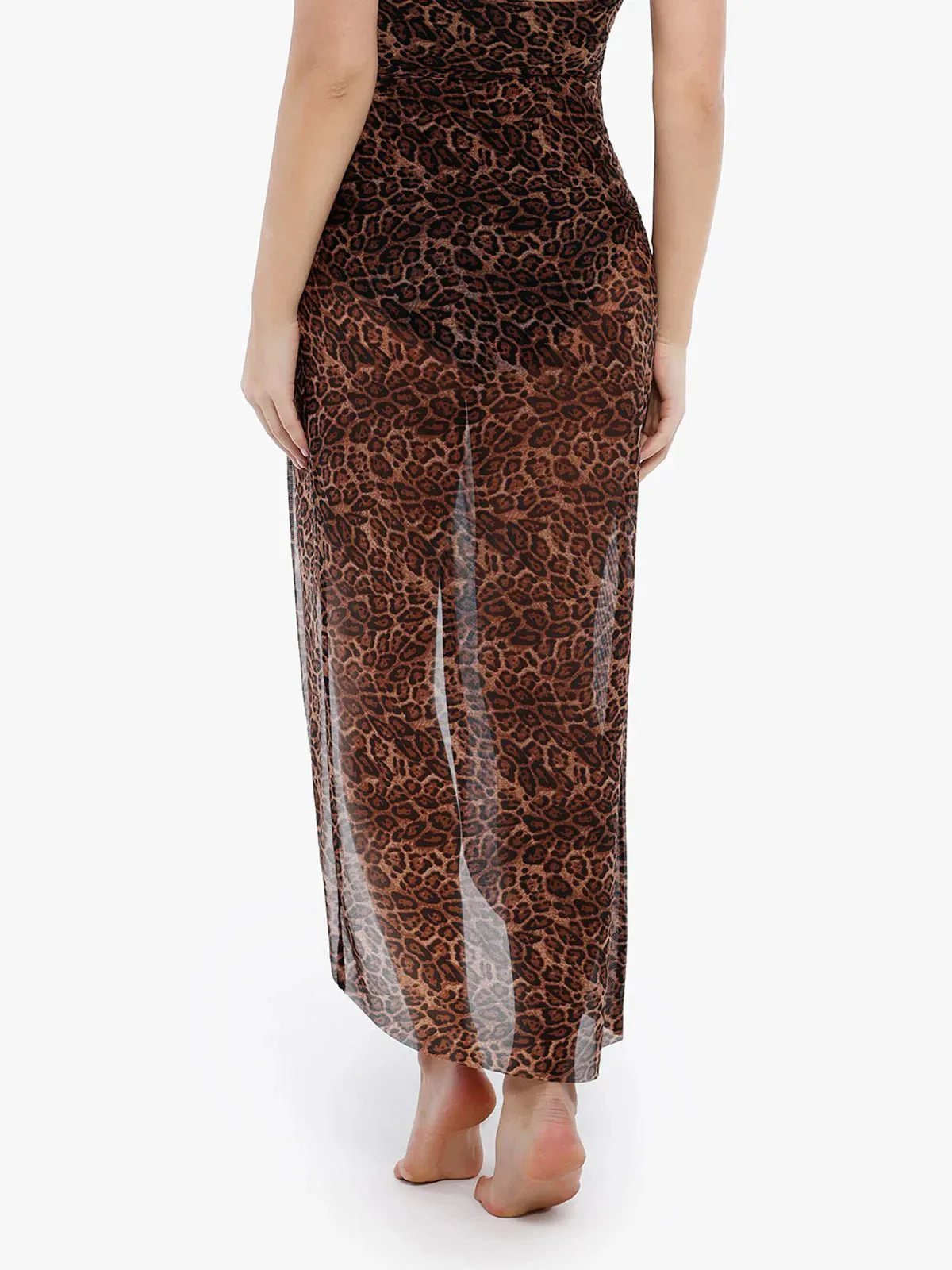 Bias Twist Mesh Sarong Coverup - Image 20