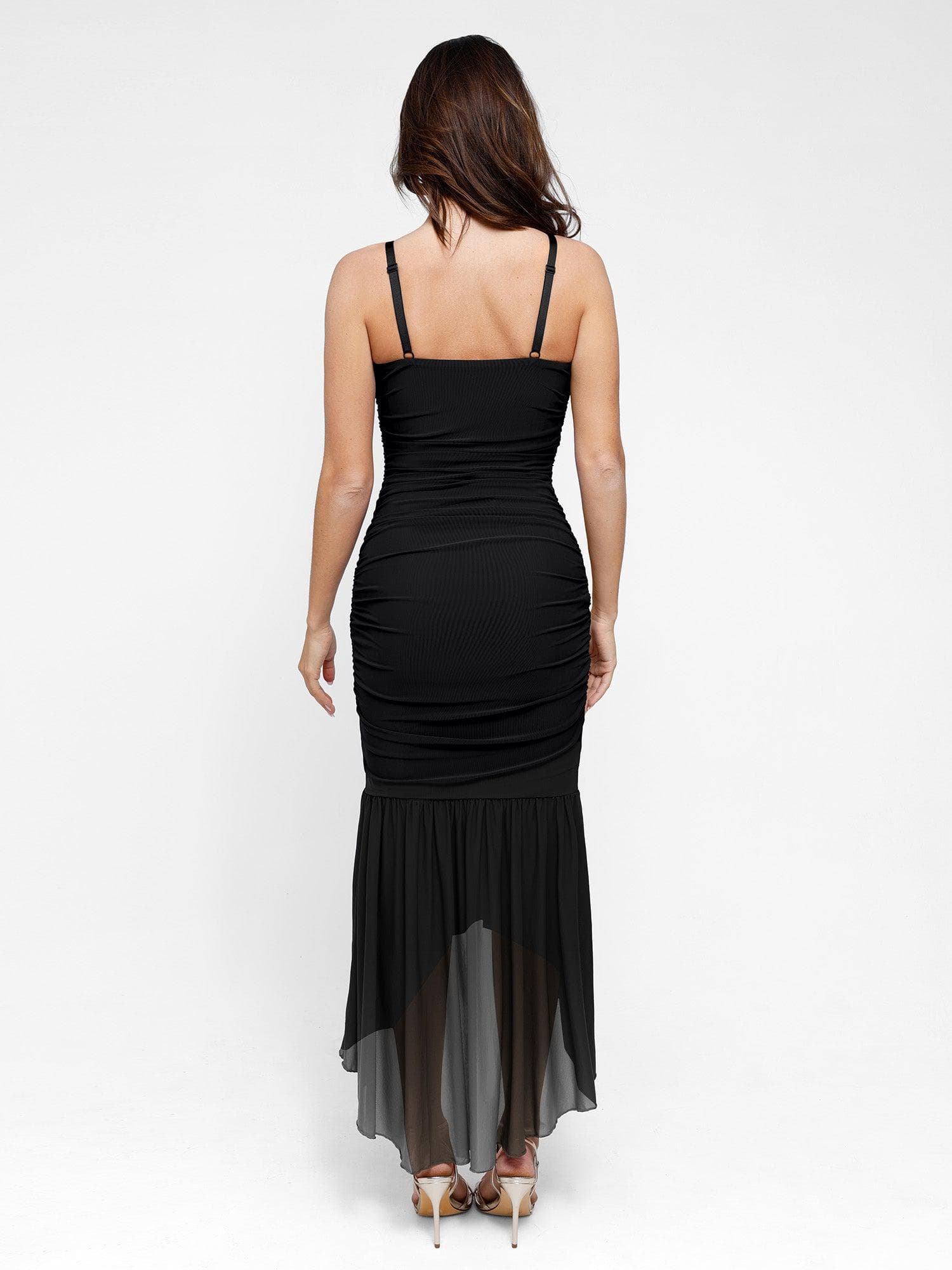 Shapewear Bluetag Cooling Ruched Mesh Bodycon Maxi Dress - Image 19