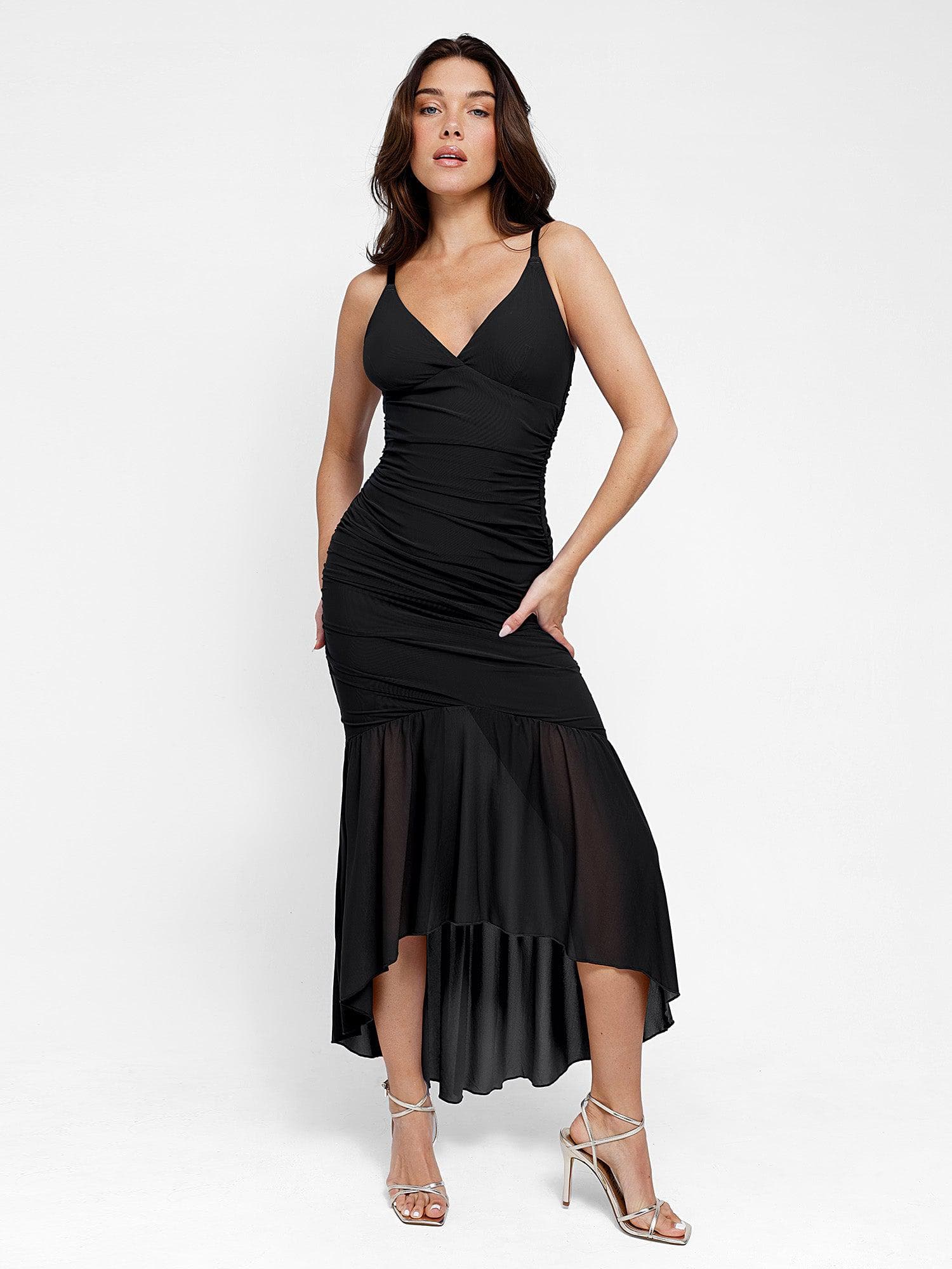 Shapewear Bluetag Cooling Ruched Mesh Bodycon Maxi Dress - Image 20