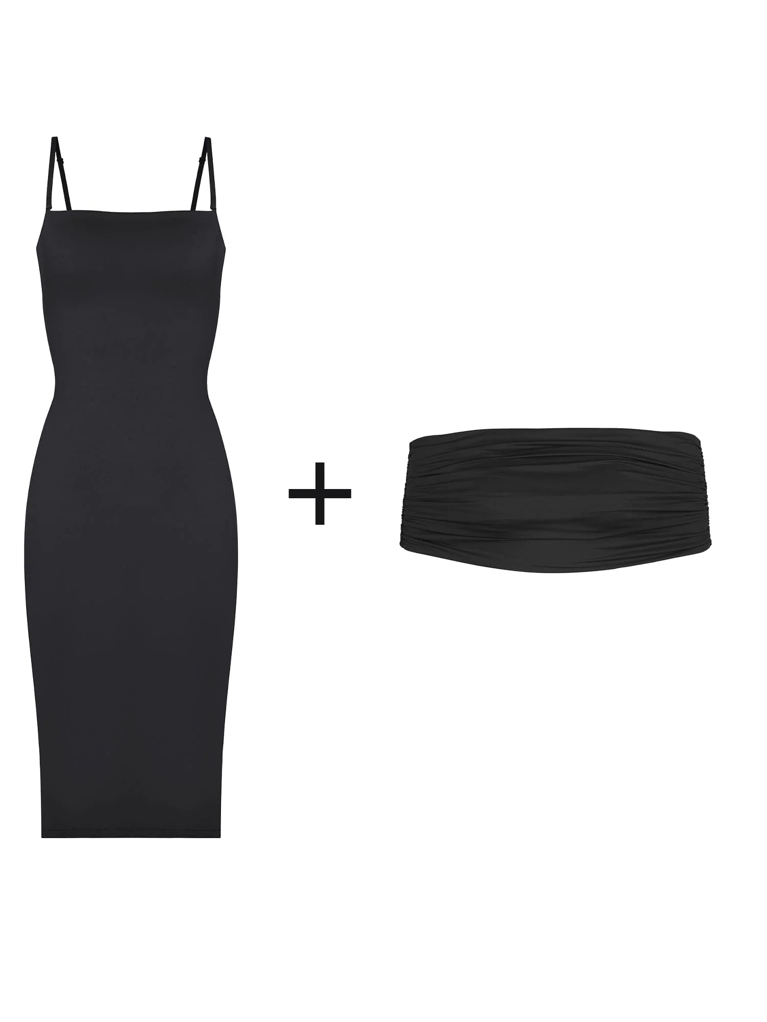 Shapewear Slimming Midi Tube Dress or Bandeau Shawl or Set - Image 4