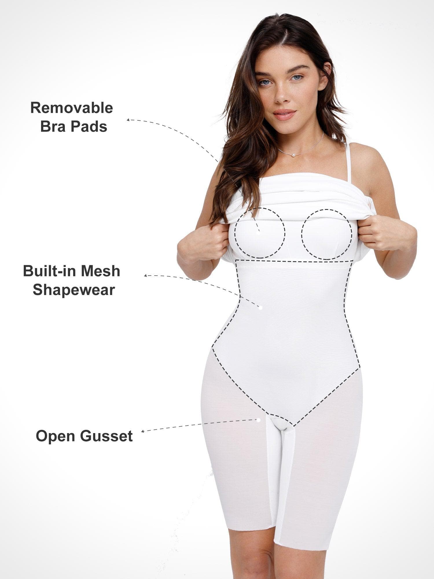 Shapewear Slimming Midi Tube Dress or Bandeau Shawl or Set - Image 50