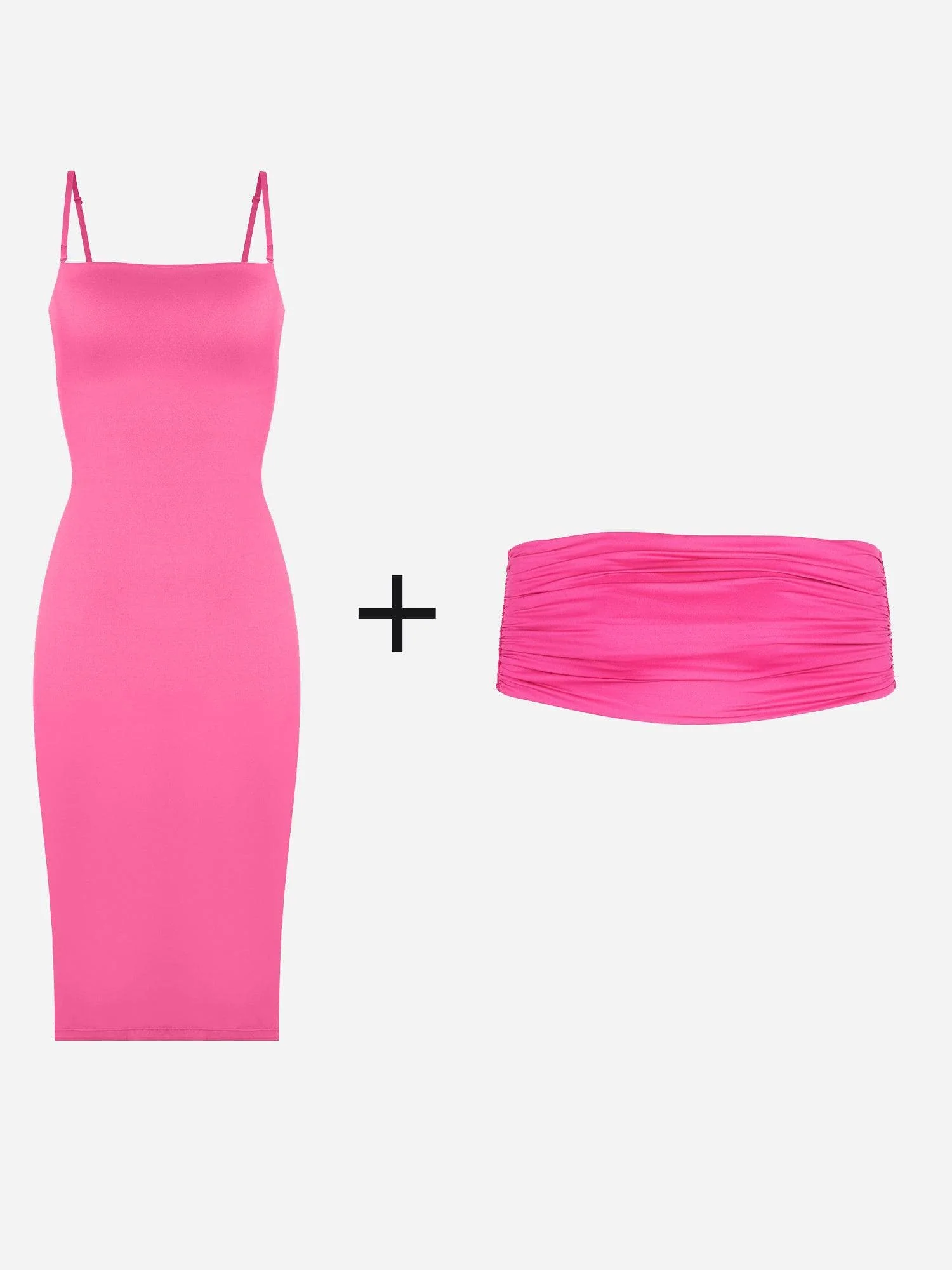Shapewear Slimming Midi Tube Dress or Bandeau Shawl or Set - Image 8
