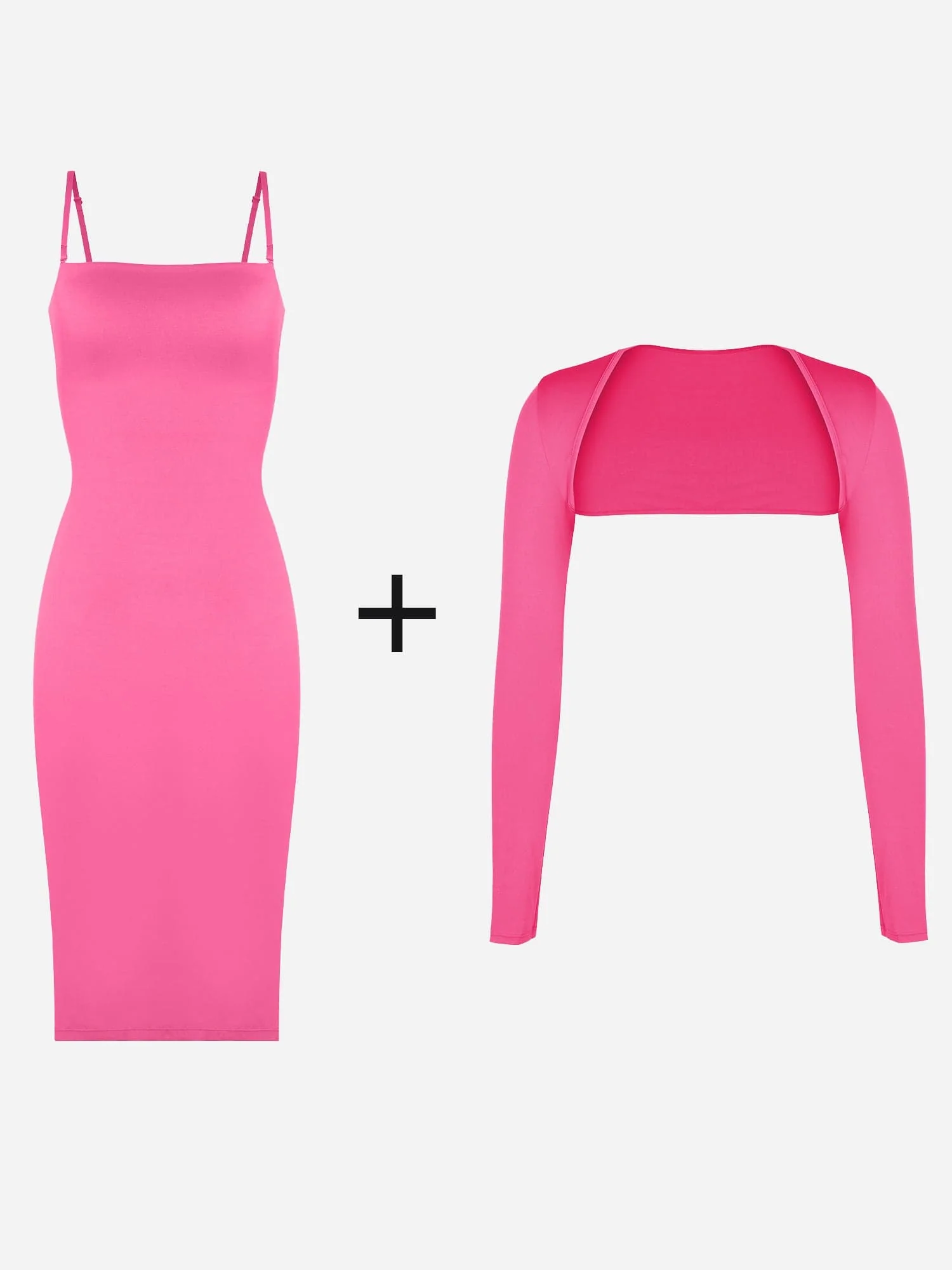 Shapewear Sculpting Midi Tube Dress or Shrug or Set - Image 9