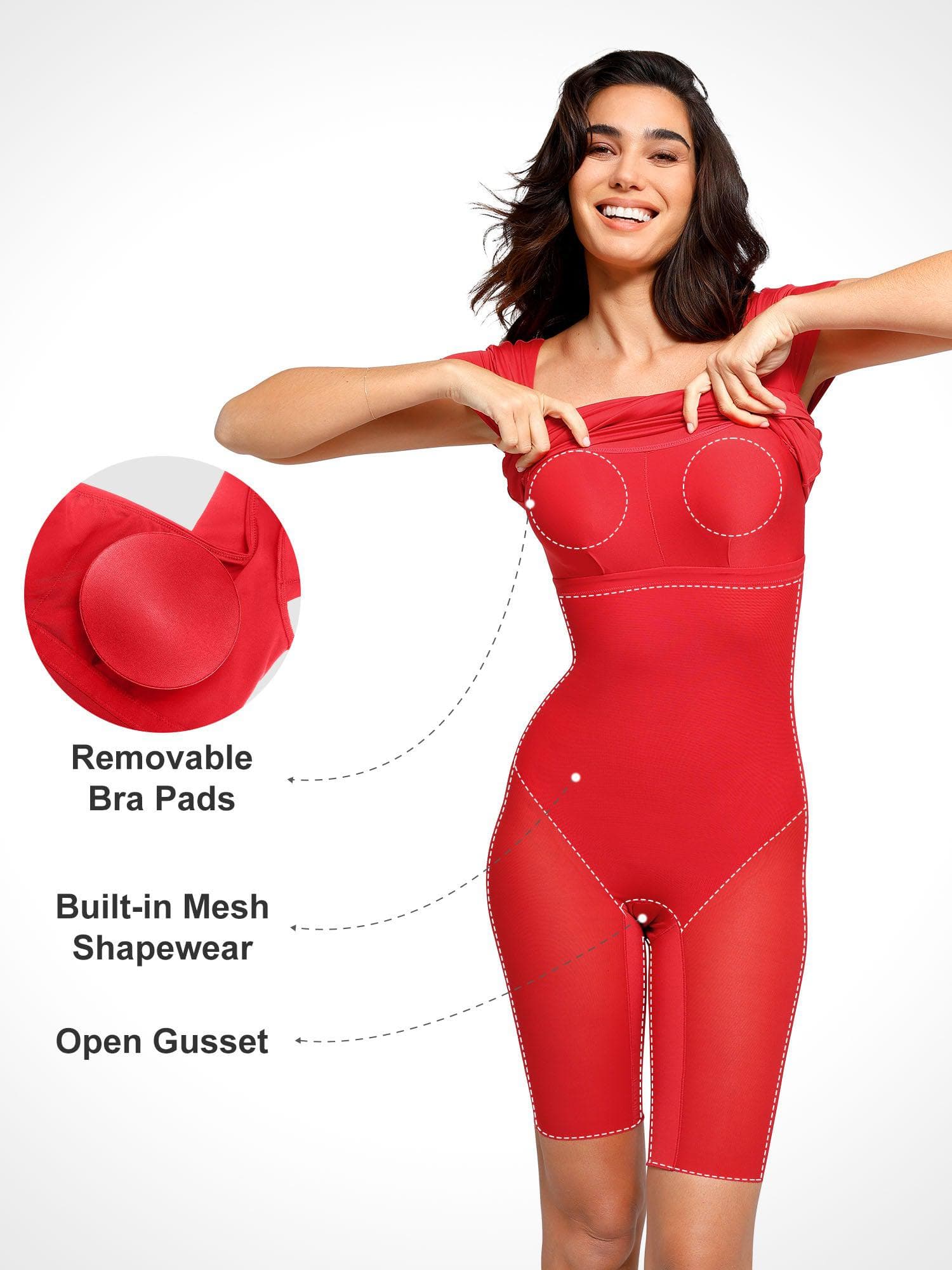 Shapewear Built-In Sculpting Midi Dress or Jumpsuit - Image 16