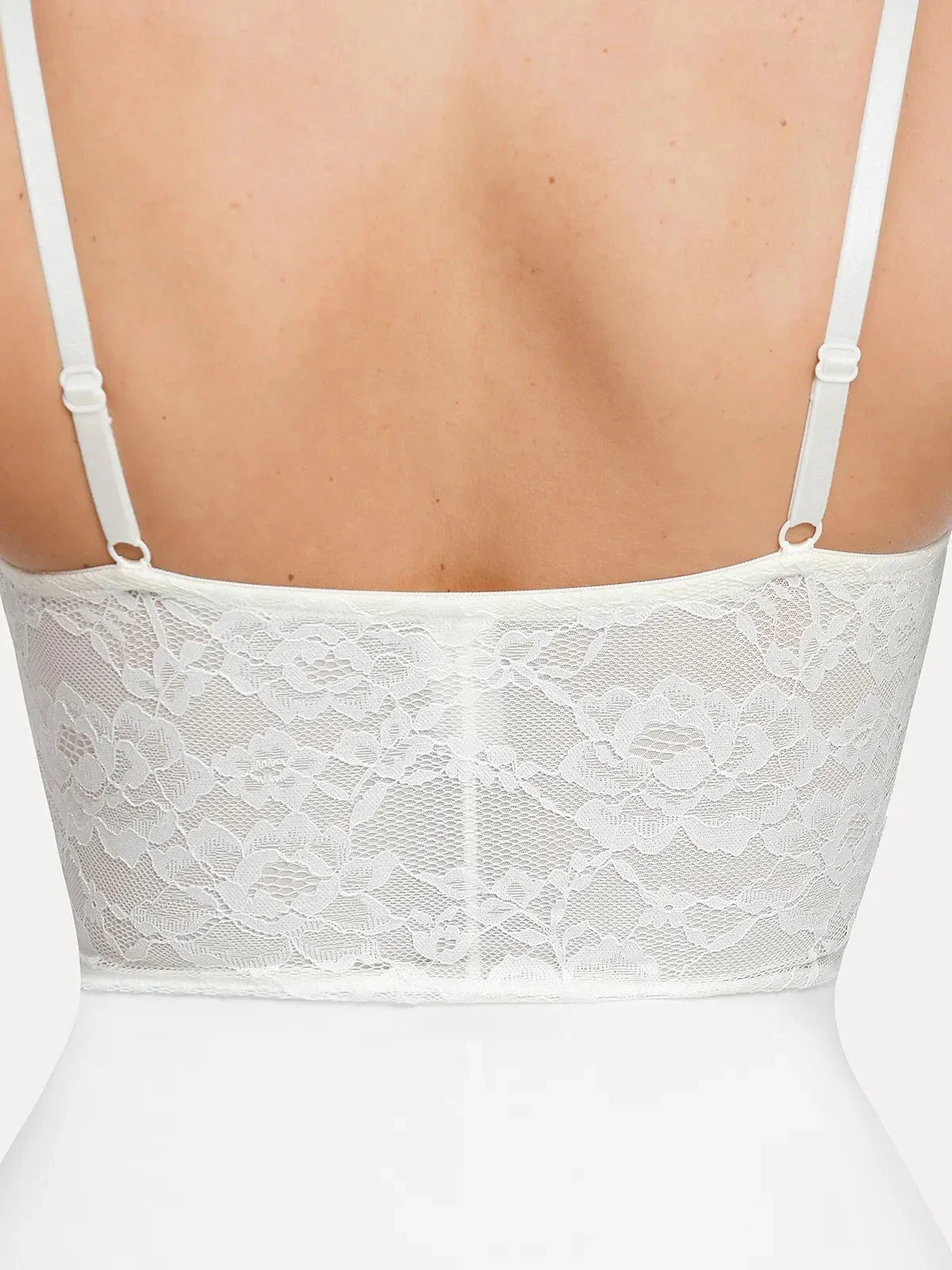 Shapewear Sculpting Lace Corset Midi Slip Dress - Image 9