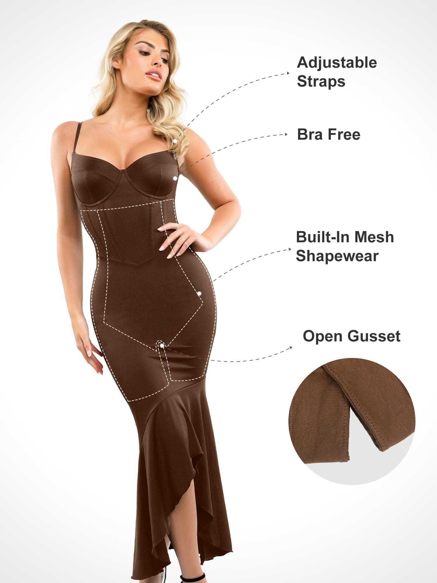 Shapewear Hourglass Corset Maxi Dress or Thong Bodysuit - Image 6
