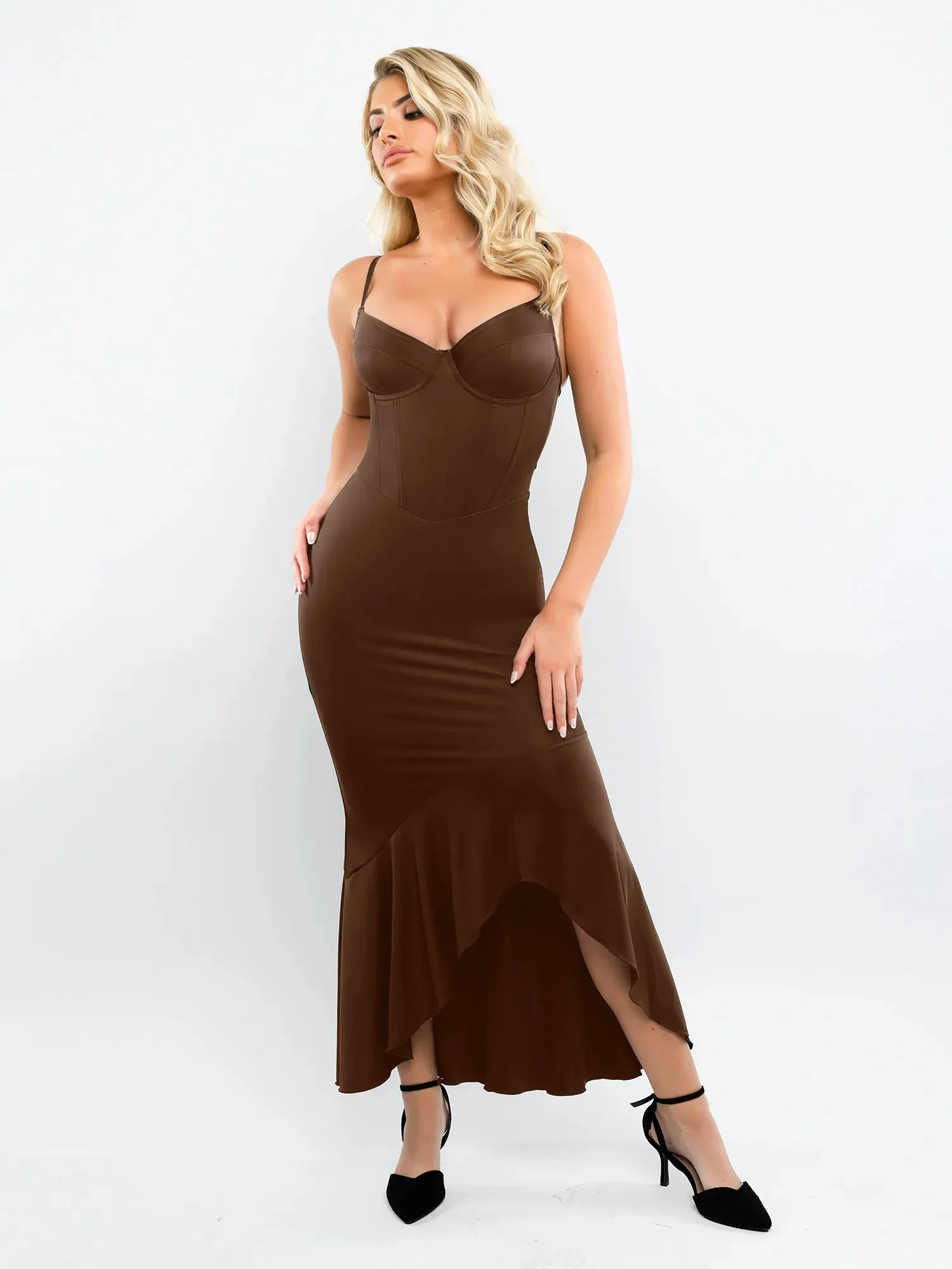 Shapewear Hourglass Corset Mermaid Maxi Dress - Image 14