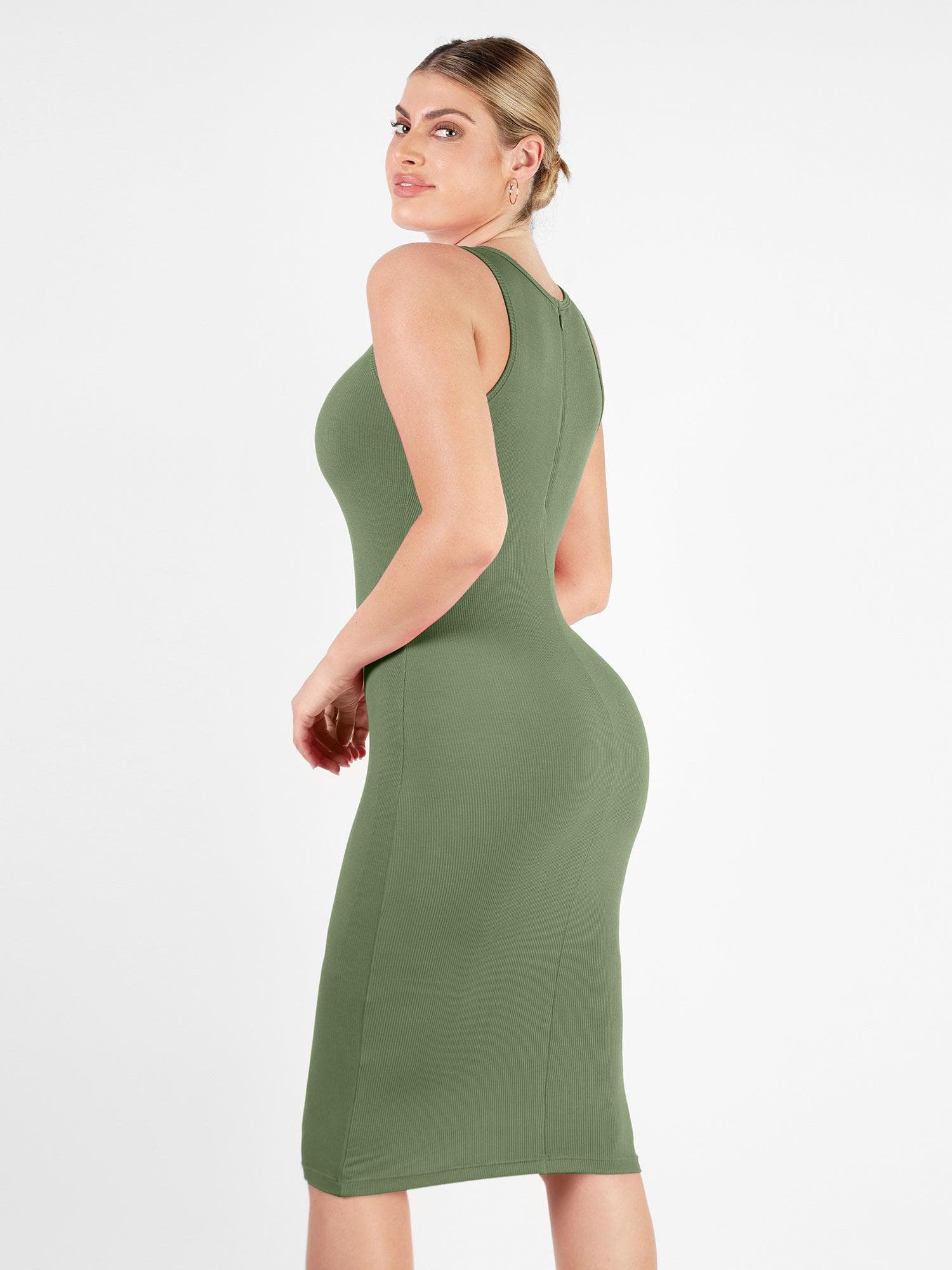Shapewear Modal Tummy Control Midi Dress - Image 17