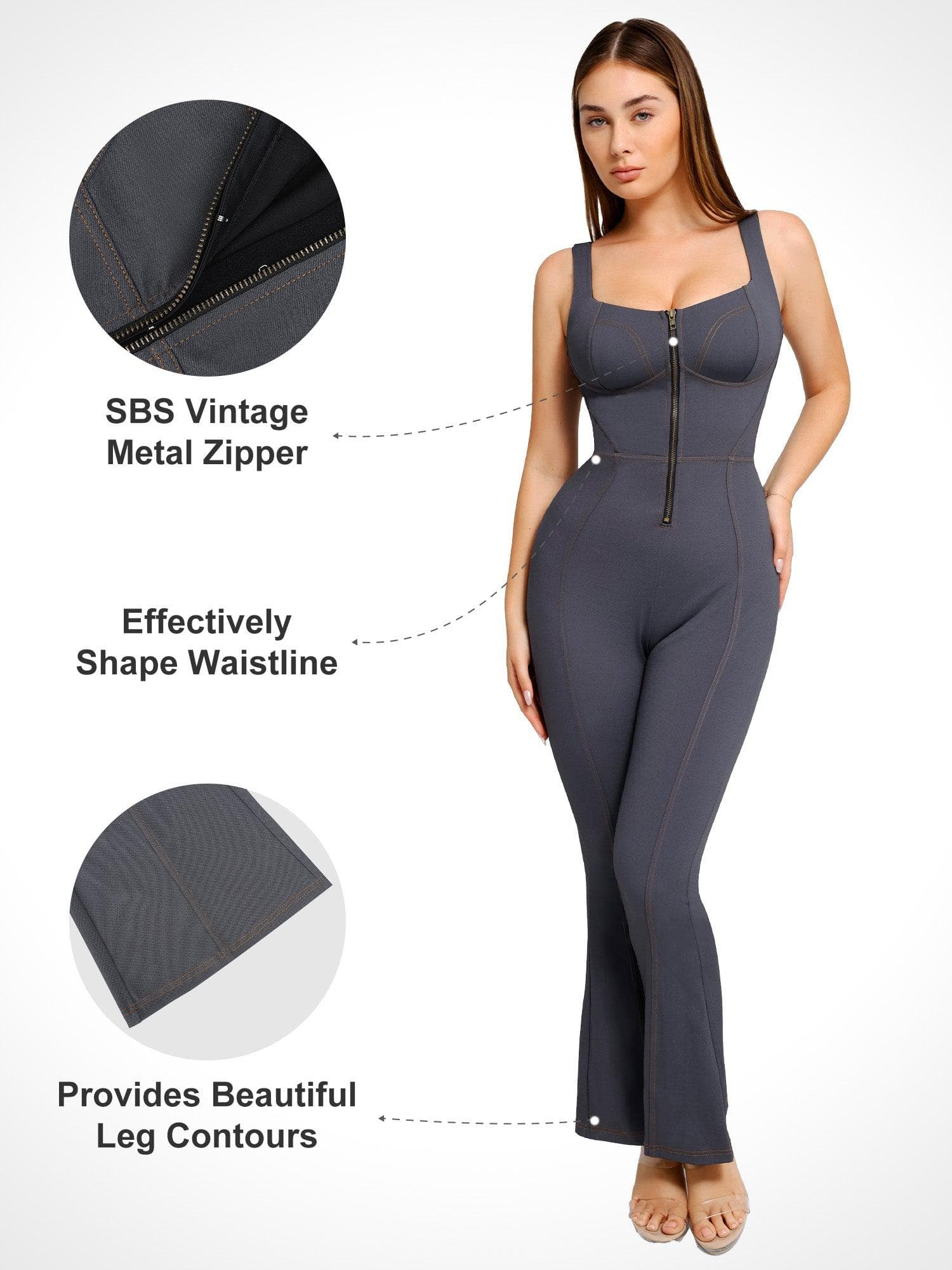 Shapewear Denim Sculpting Dress or Bodysuit or Jumpsuit - Image 22