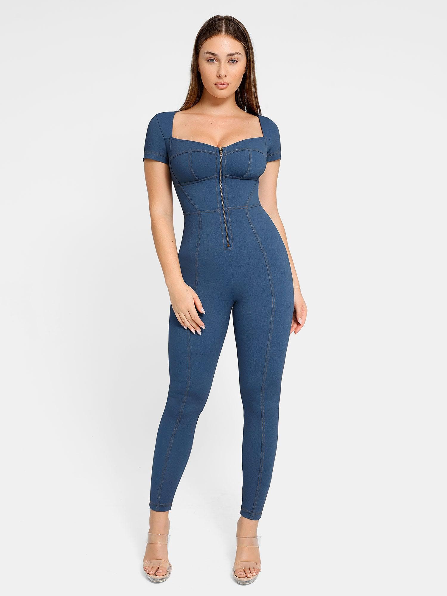 Shapewear Denim Sculpting Dress or Bodysuit or Jumpsuit - Image 25