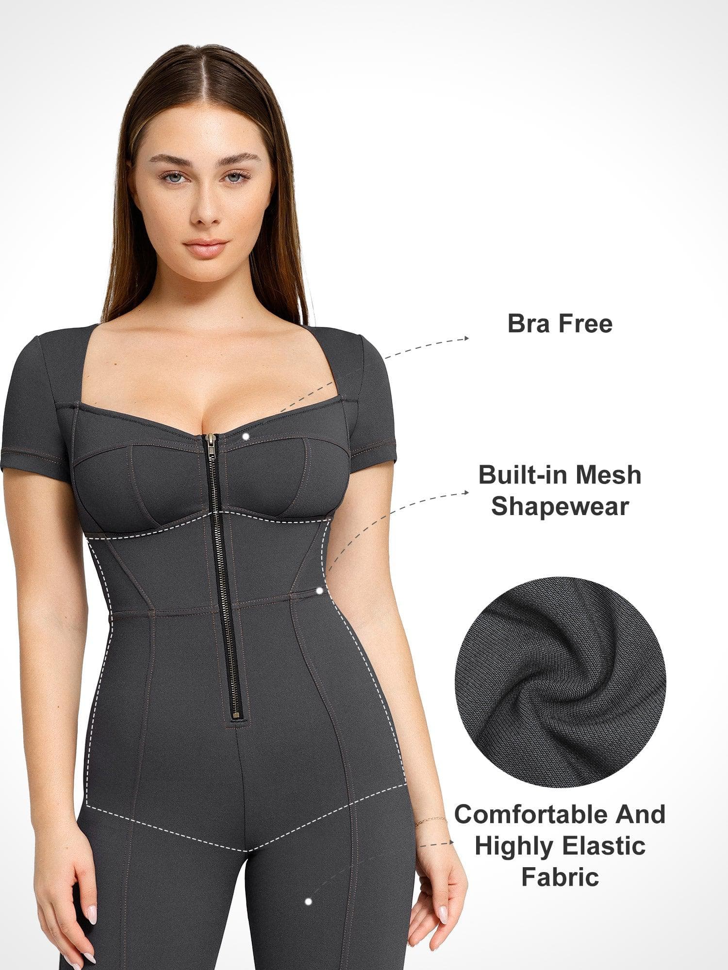 Shapewear Denim Sculpting Dress or Bodysuit or Jumpsuit - Image 30