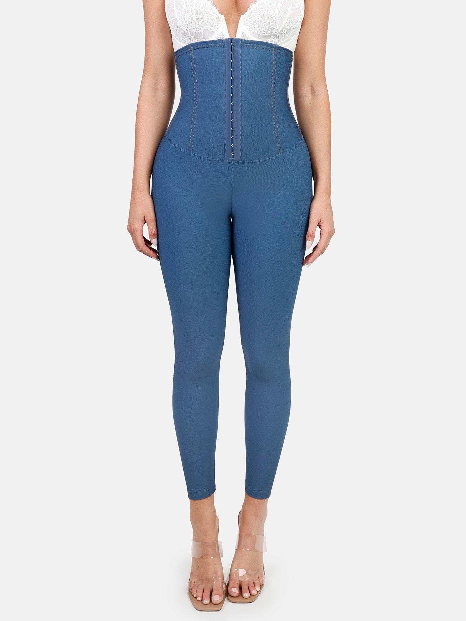 Built-In Shapewear Denim Bodysuit Or Romper Or Dresses - Image 14
