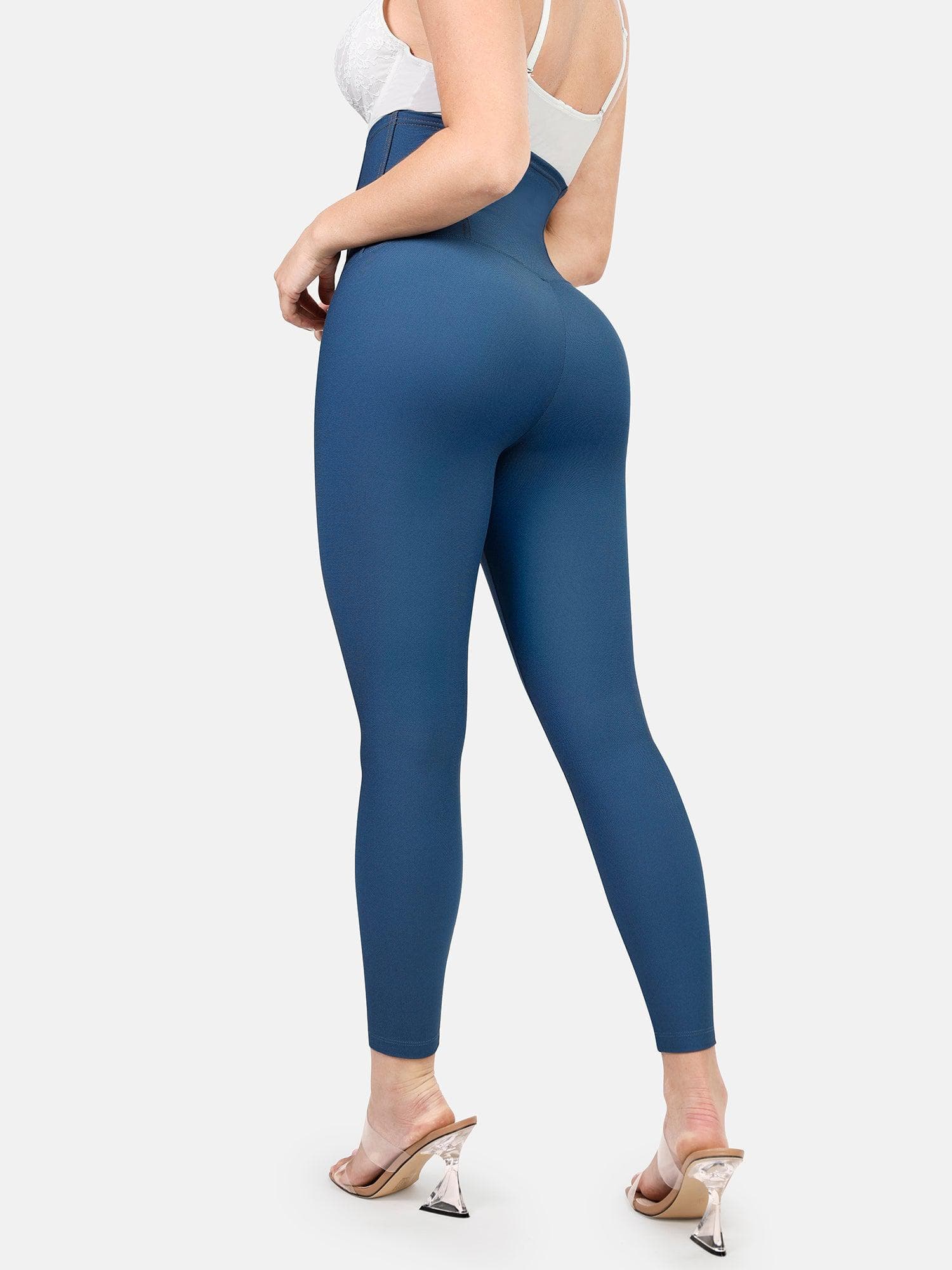 Built-In Shapewear Denim Bodysuit Or Romper Or Dresses - Image 15
