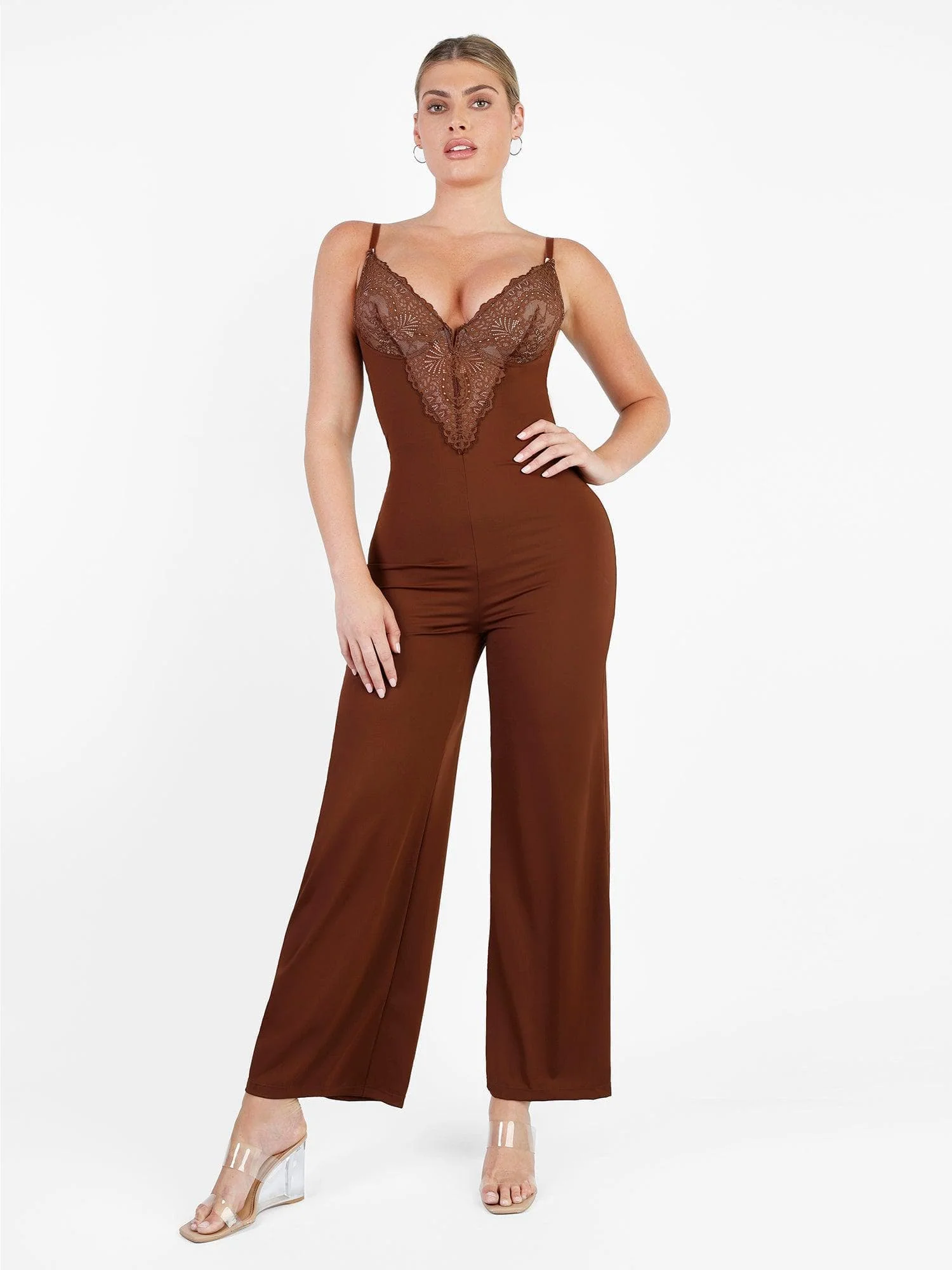 Built-In Shapewear Lace Bodysuit Or Jumpsuit Or Dress - Image 12