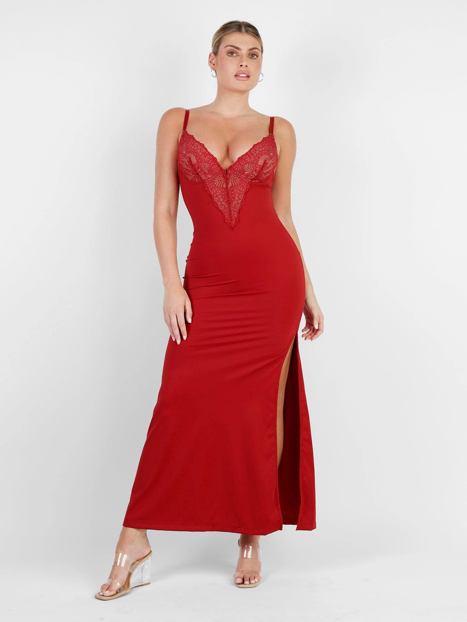 Built-In Shapewear Lace Bodysuit Or Jumpsuit Or Dress - Image 31