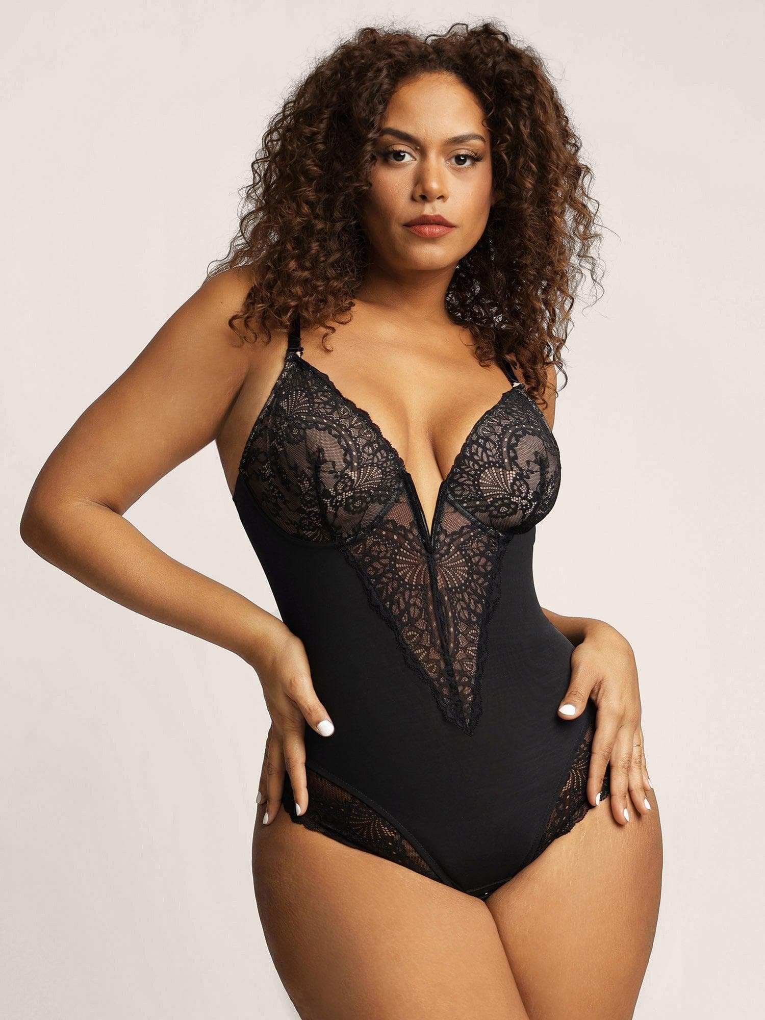 Built-In Shapewear Lace Bodysuit Or Jumpsuit Or Dress - Image 5