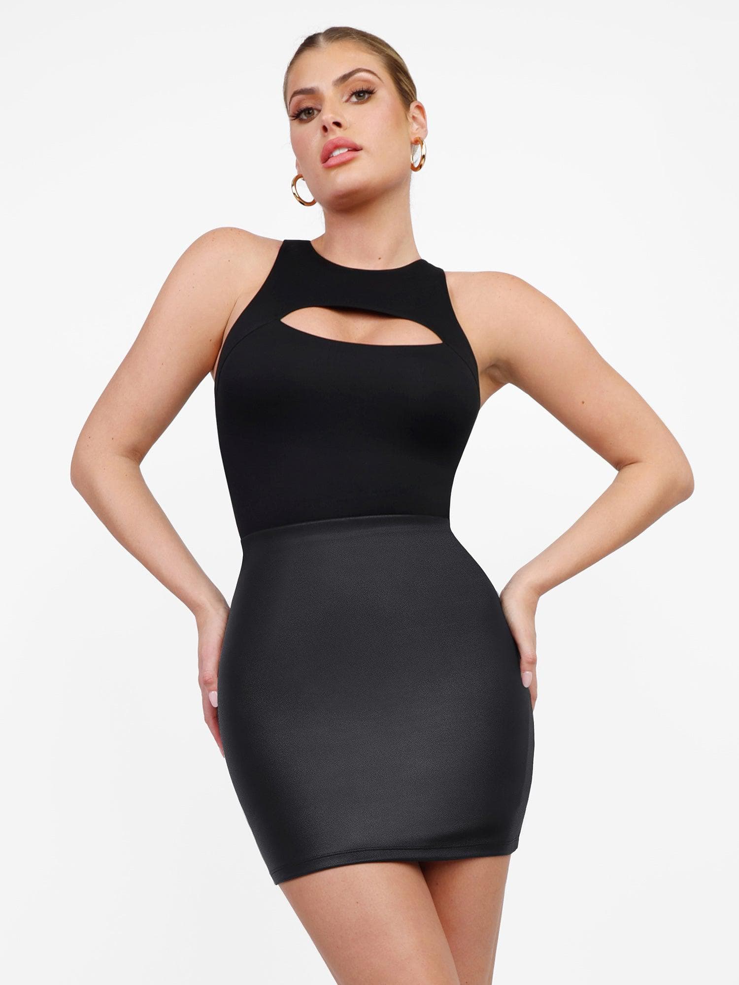 Shapewear Leather Sculpting Bodysuit or Skirt or Legging - Image 14