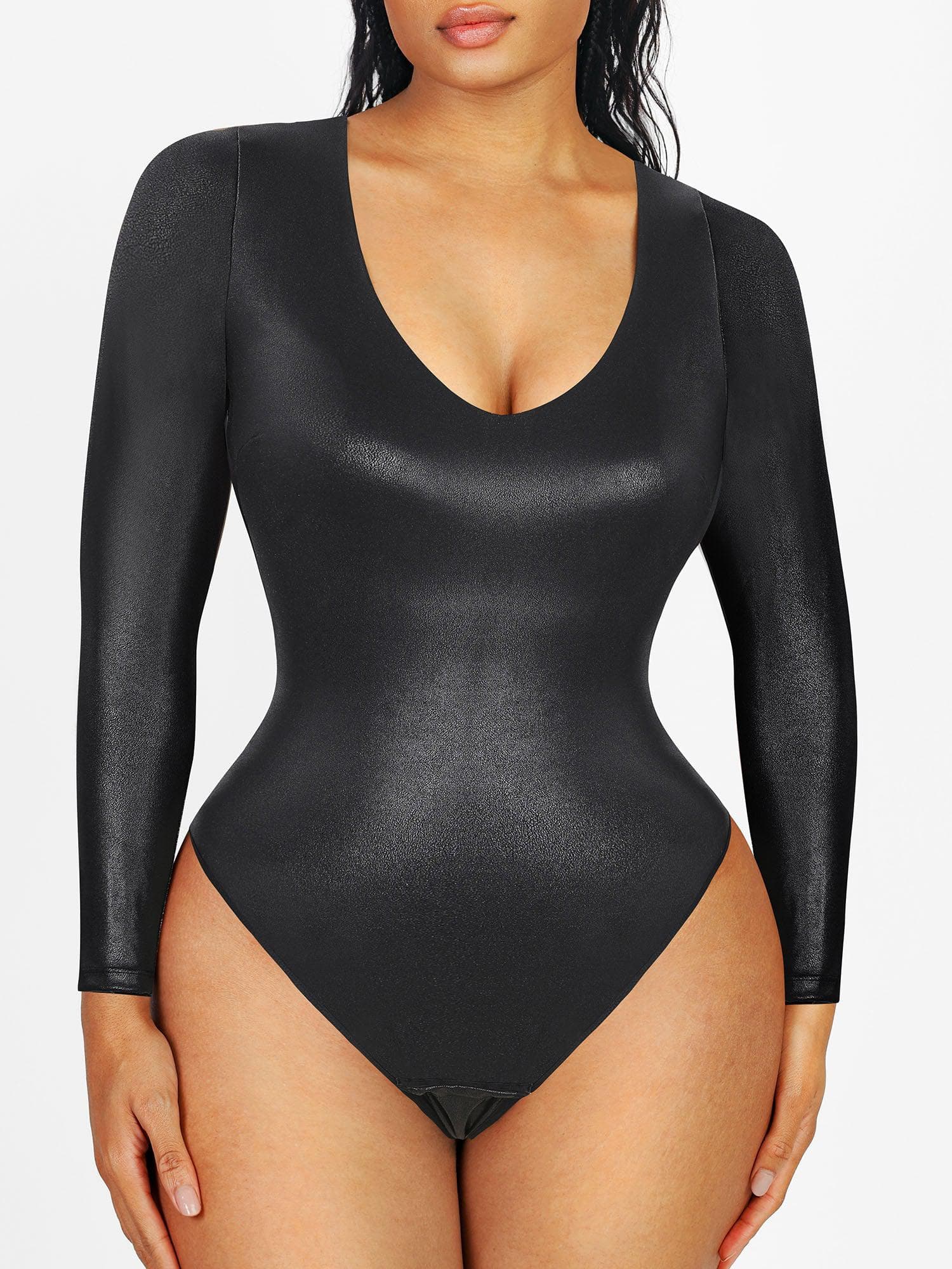 Shapewear Leather Sculpting Bodysuit or Skirt or Legging - Image 20