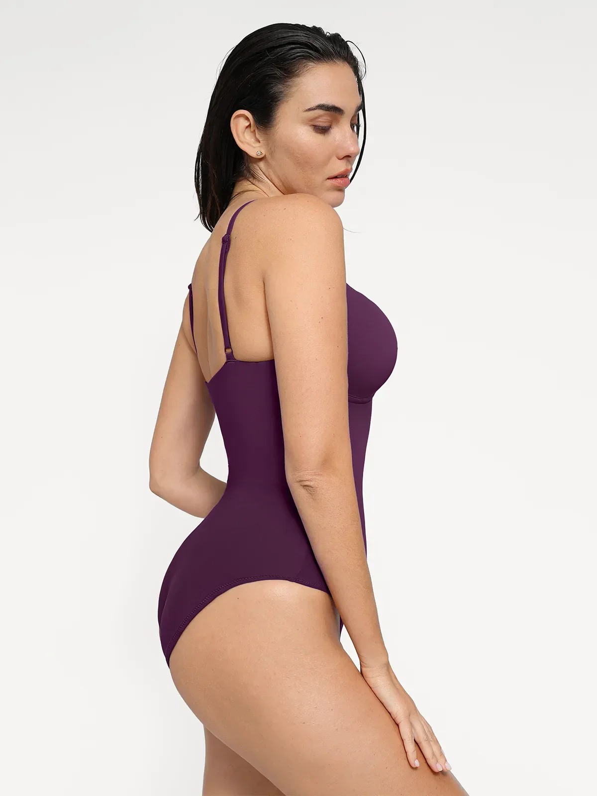 Shapewear Plunging V Slimming One-Piece Swimsuit - Image 42