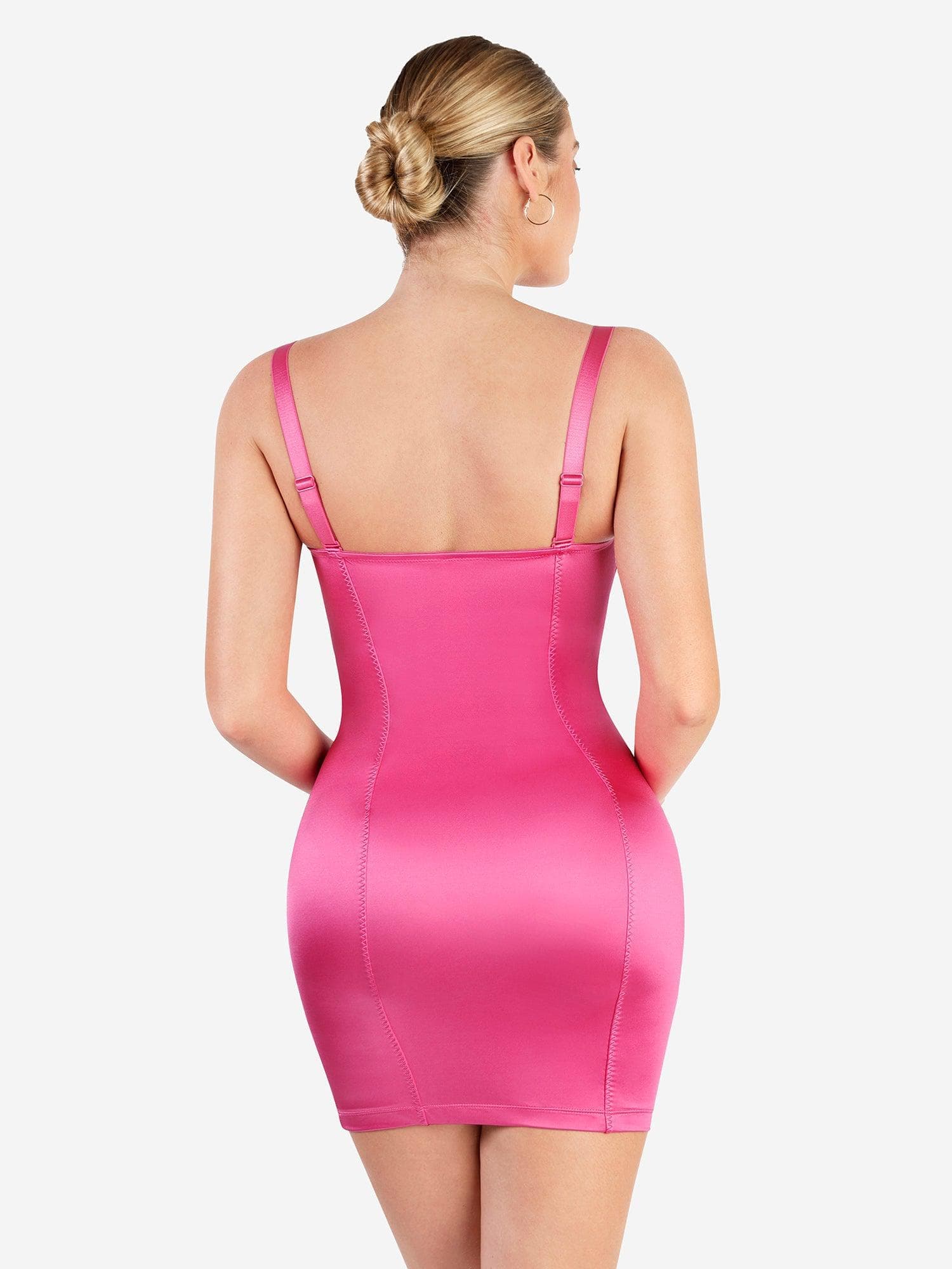 Shapewear Scuplting Satin Bustier Mini Dress - Image 19